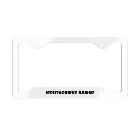 Montgomery Raised Metal License Plate Frame