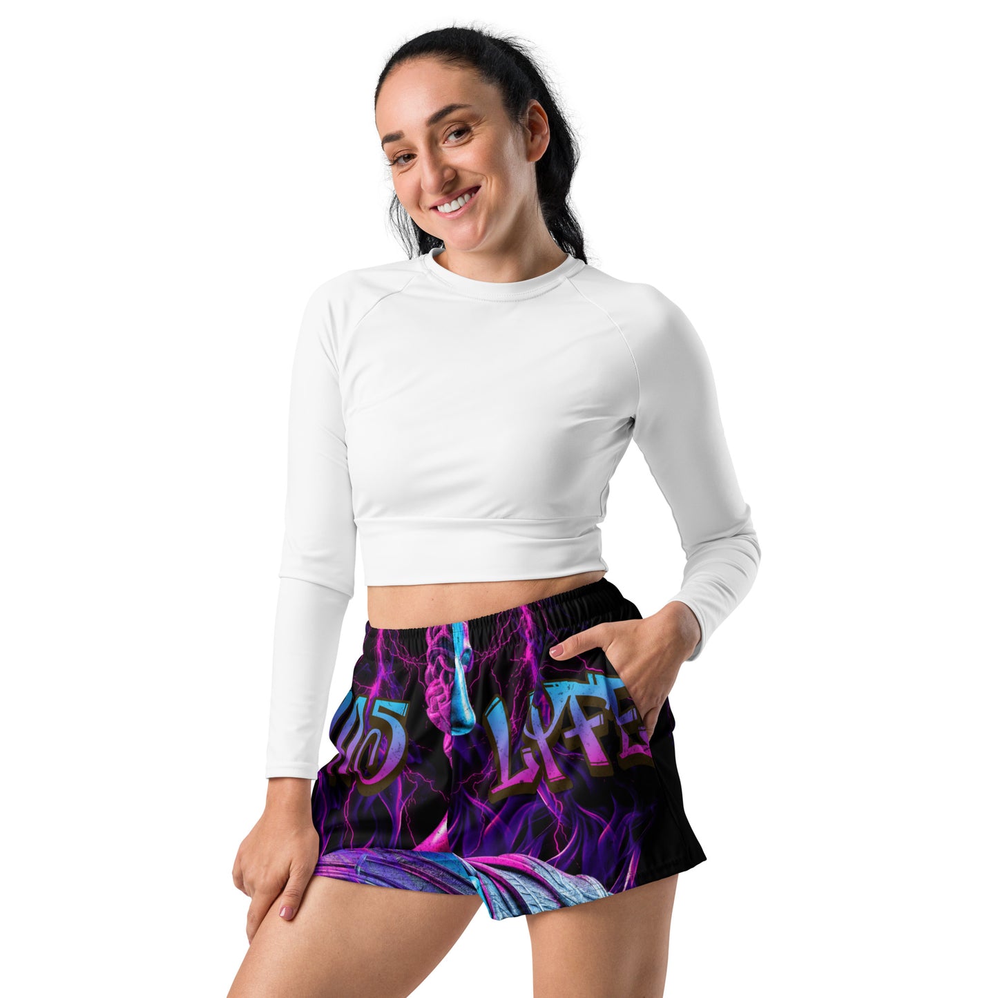 No Excuses Women’s Recycled Athletic Shorts