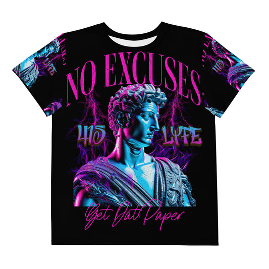 No Excuses Youth crew neck t-shirt