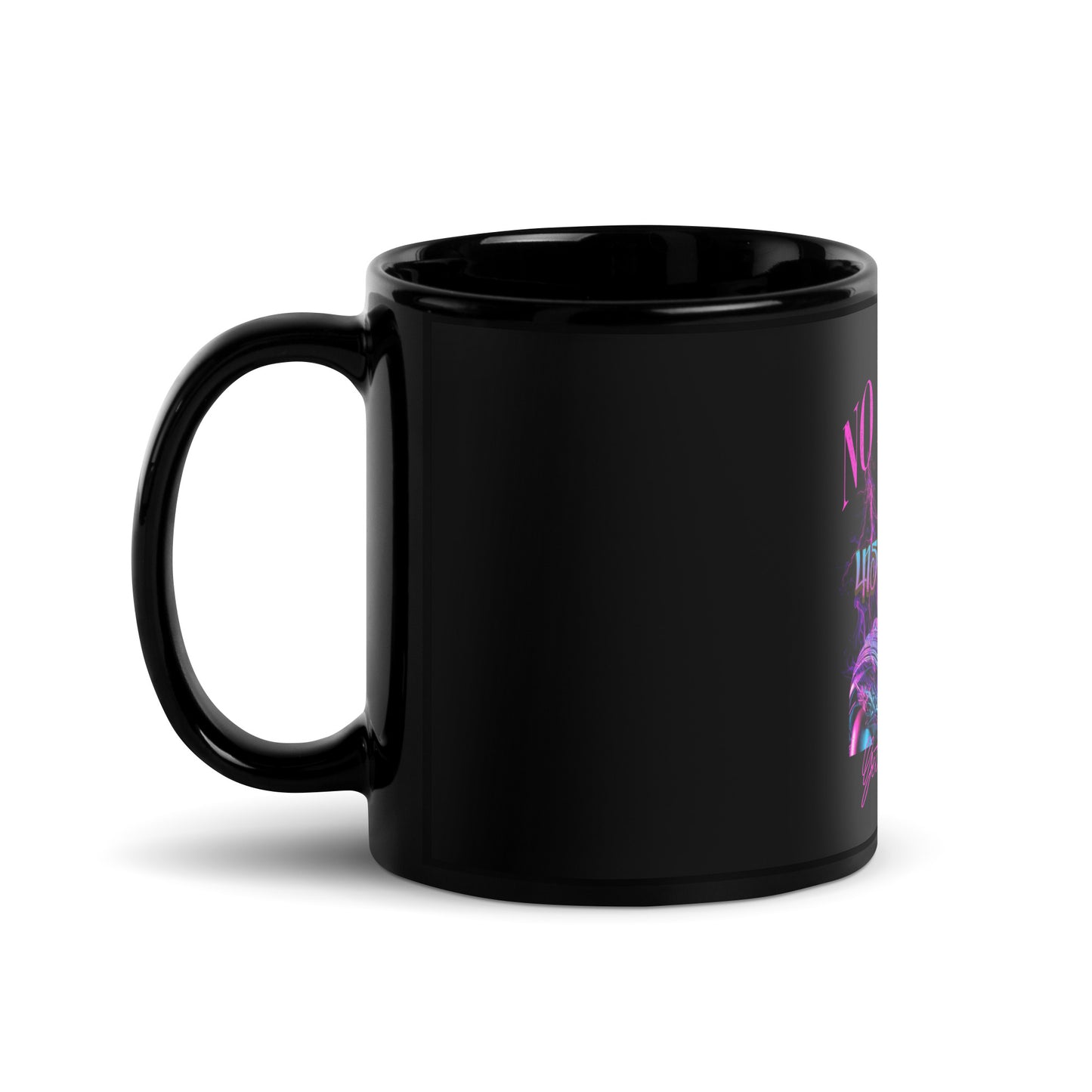 No Excuses Black Glossy Mug