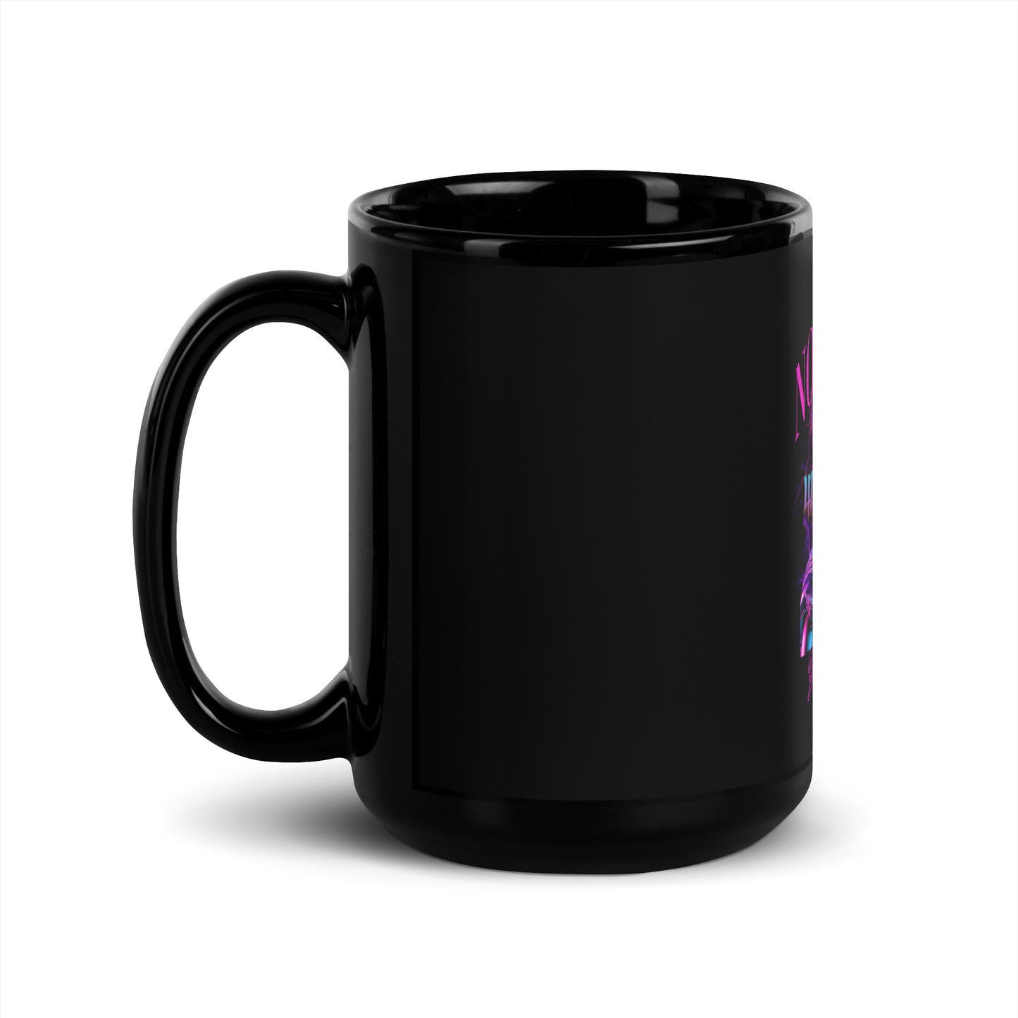 No Excuses Black Glossy Mug