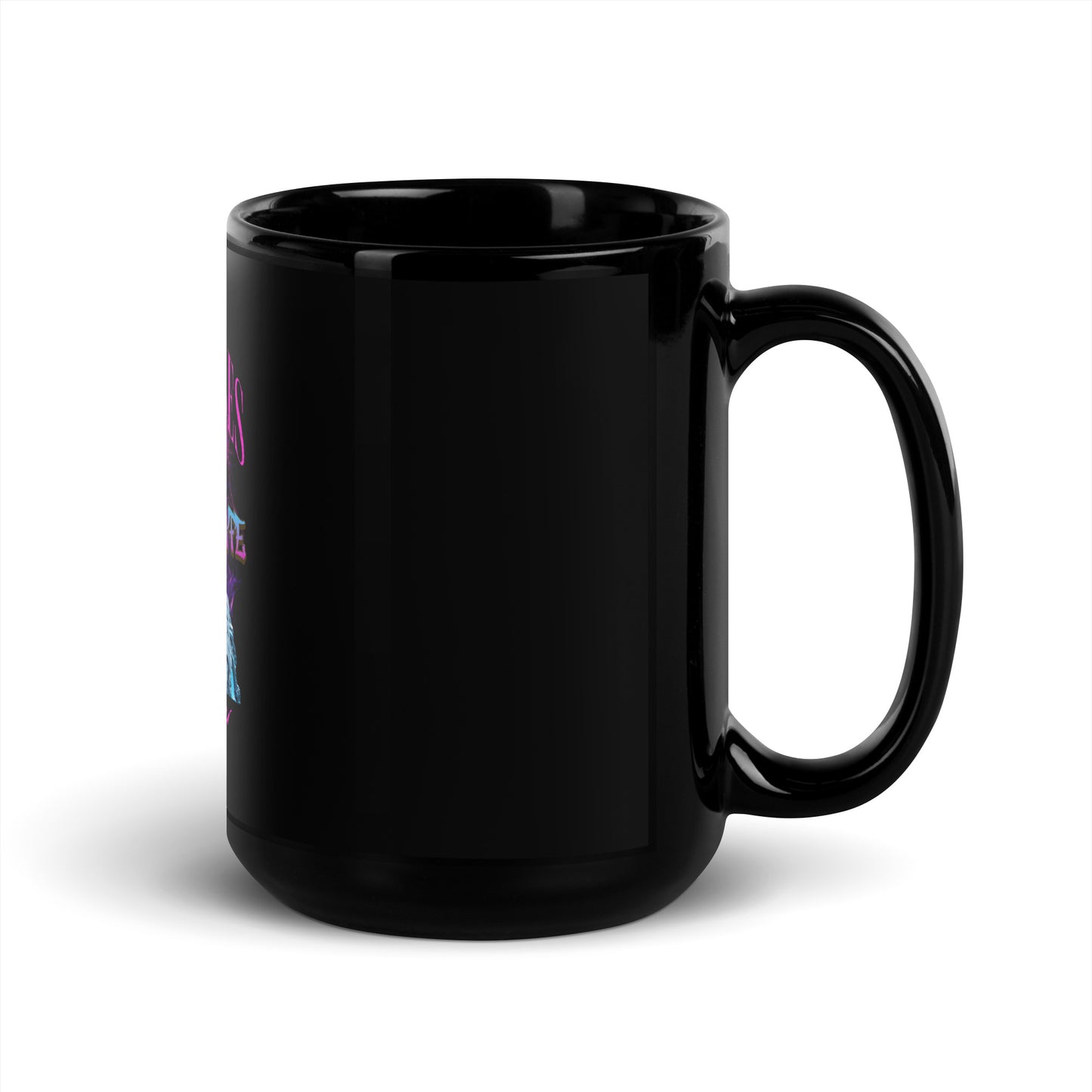 No Excuses Black Glossy Mug