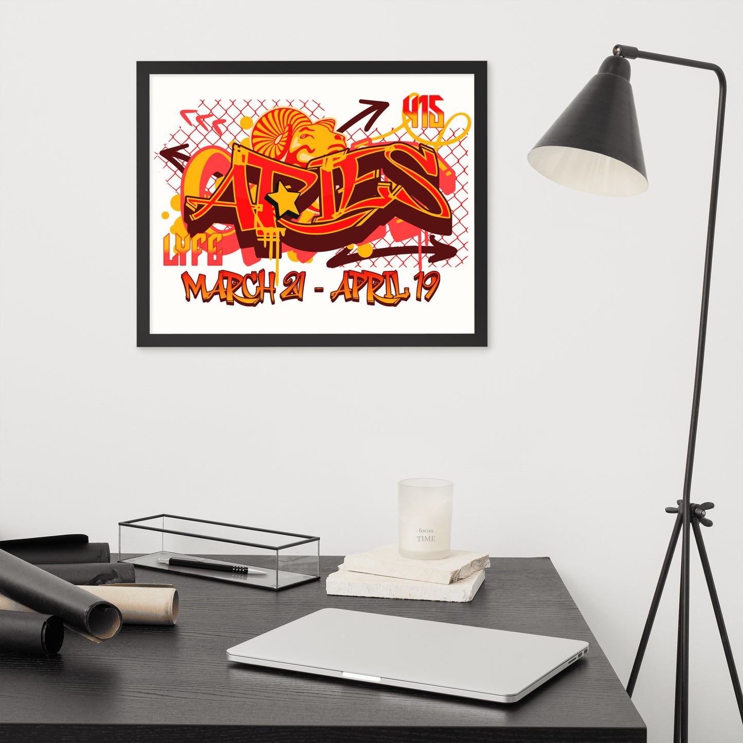 Aries Framed poster