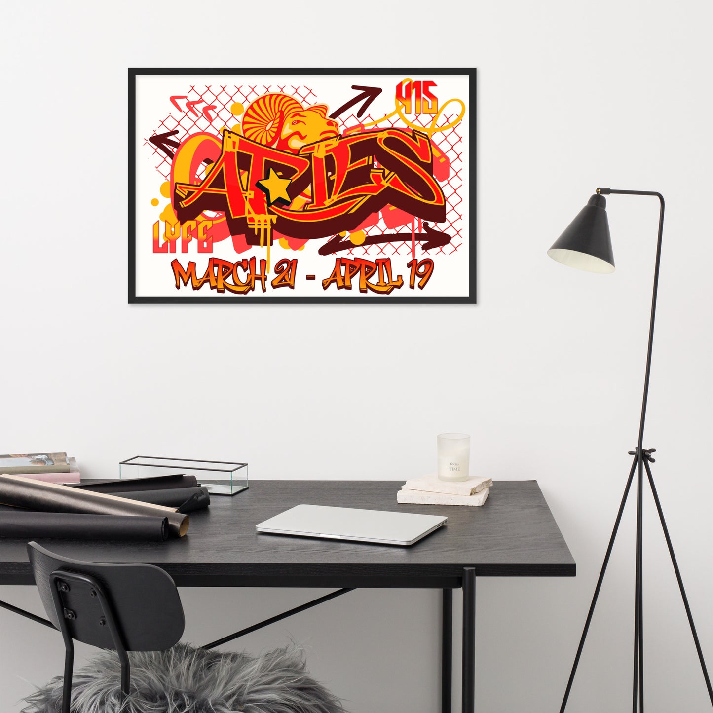 Aries Framed poster