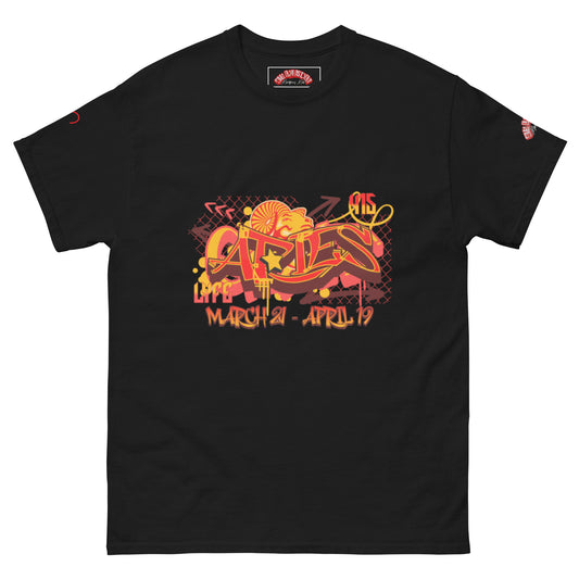 Aries Men's classic tee (Red-Yellow)