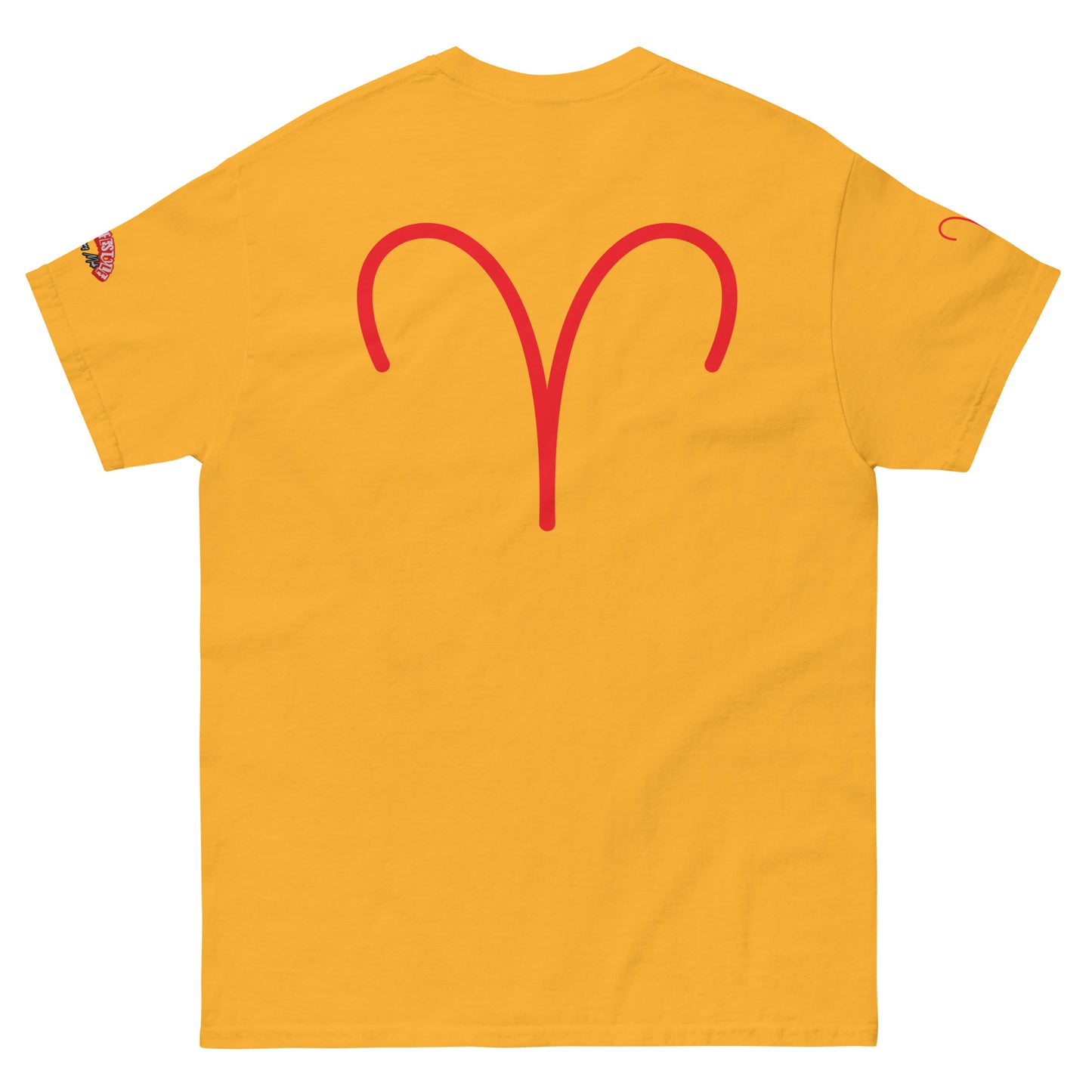 Aries Men's classic tee (Red-Yellow)