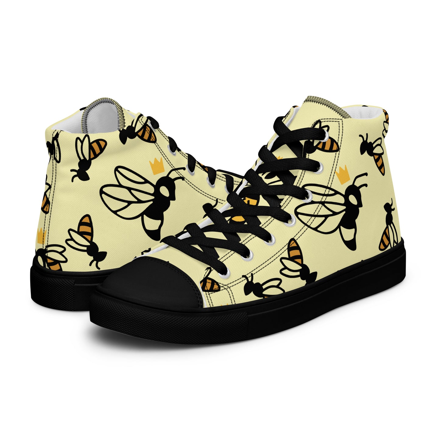 Queen B Men’s high top canvas shoes