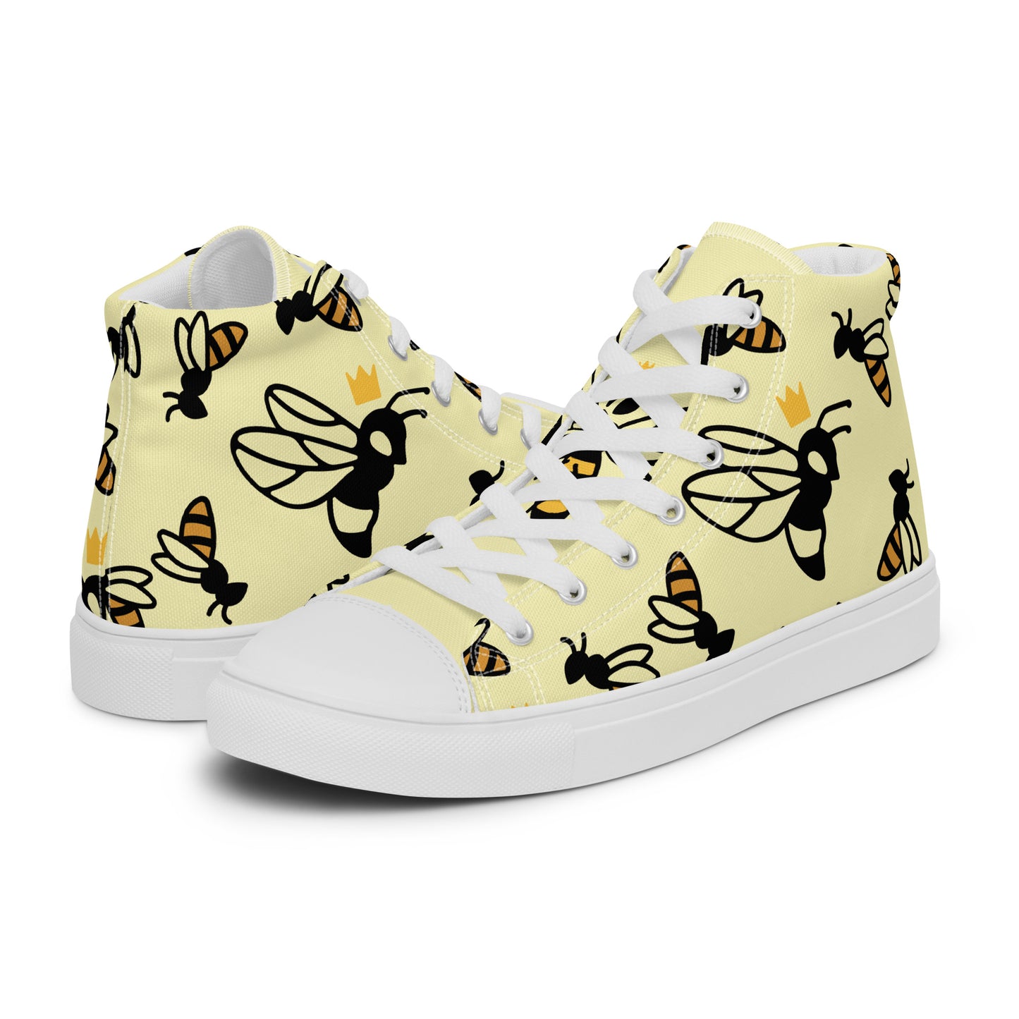 Queen B Men’s high top canvas shoes