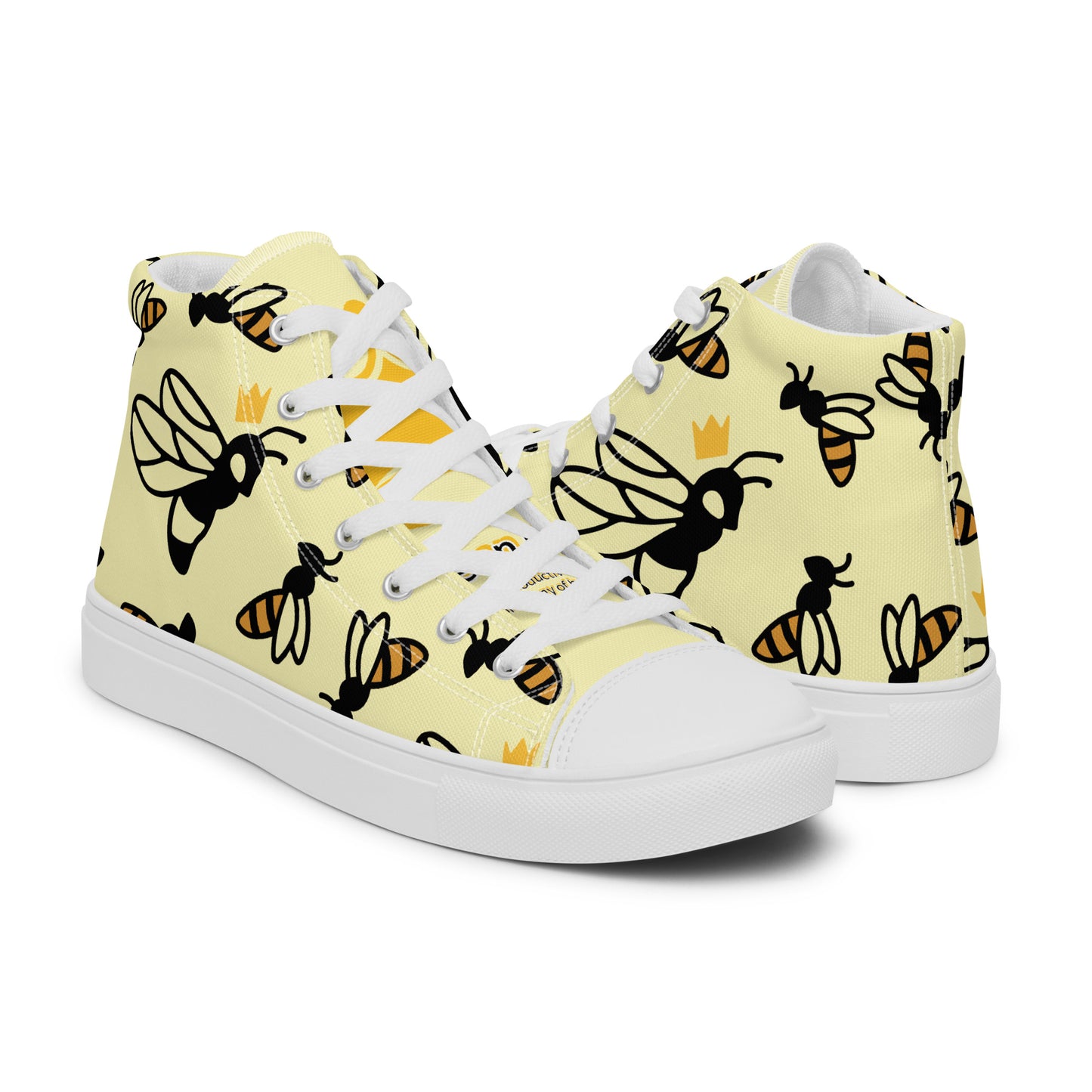 Queen B Men’s high top canvas shoes