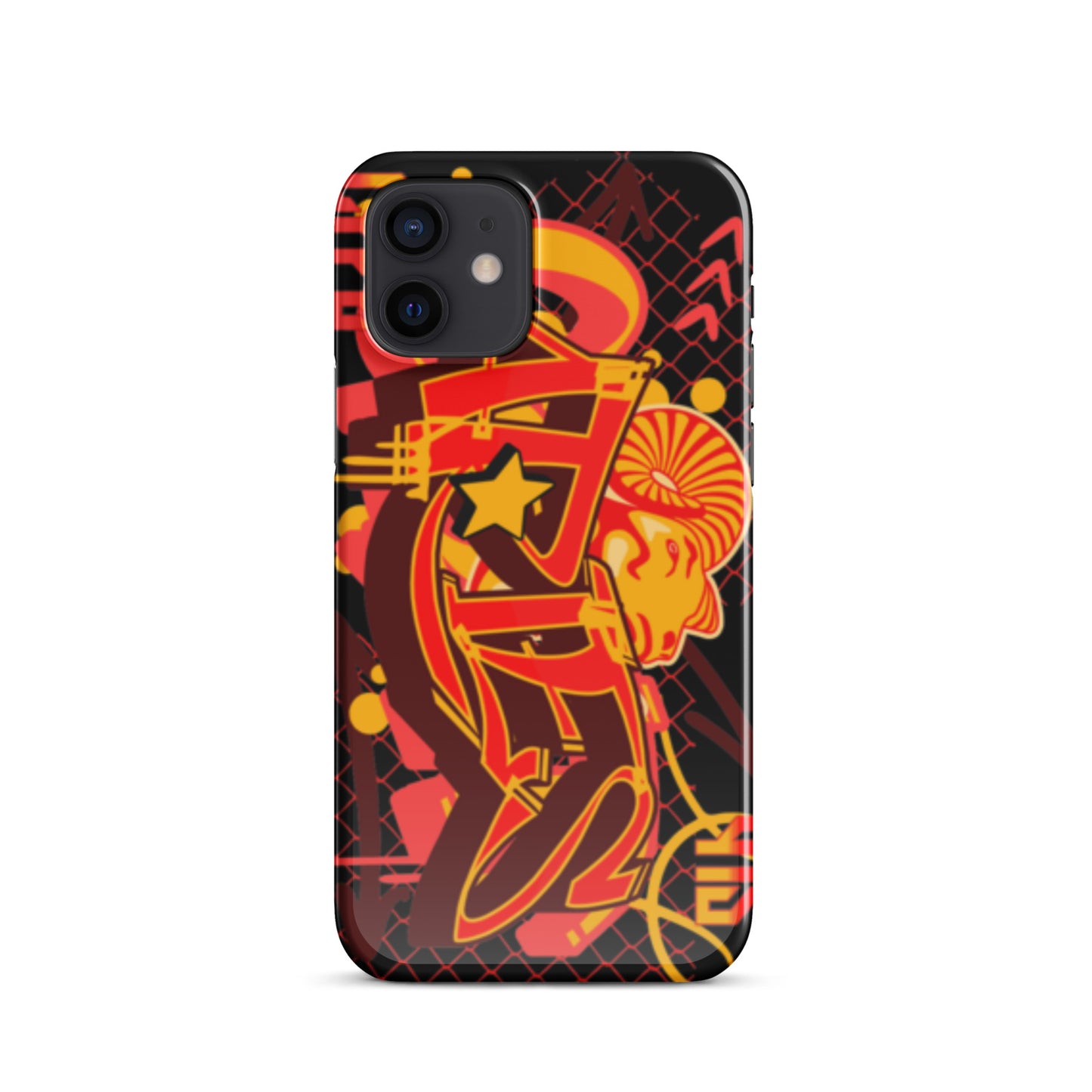 Aries Snap case for iPhone® (Red-Yellow)