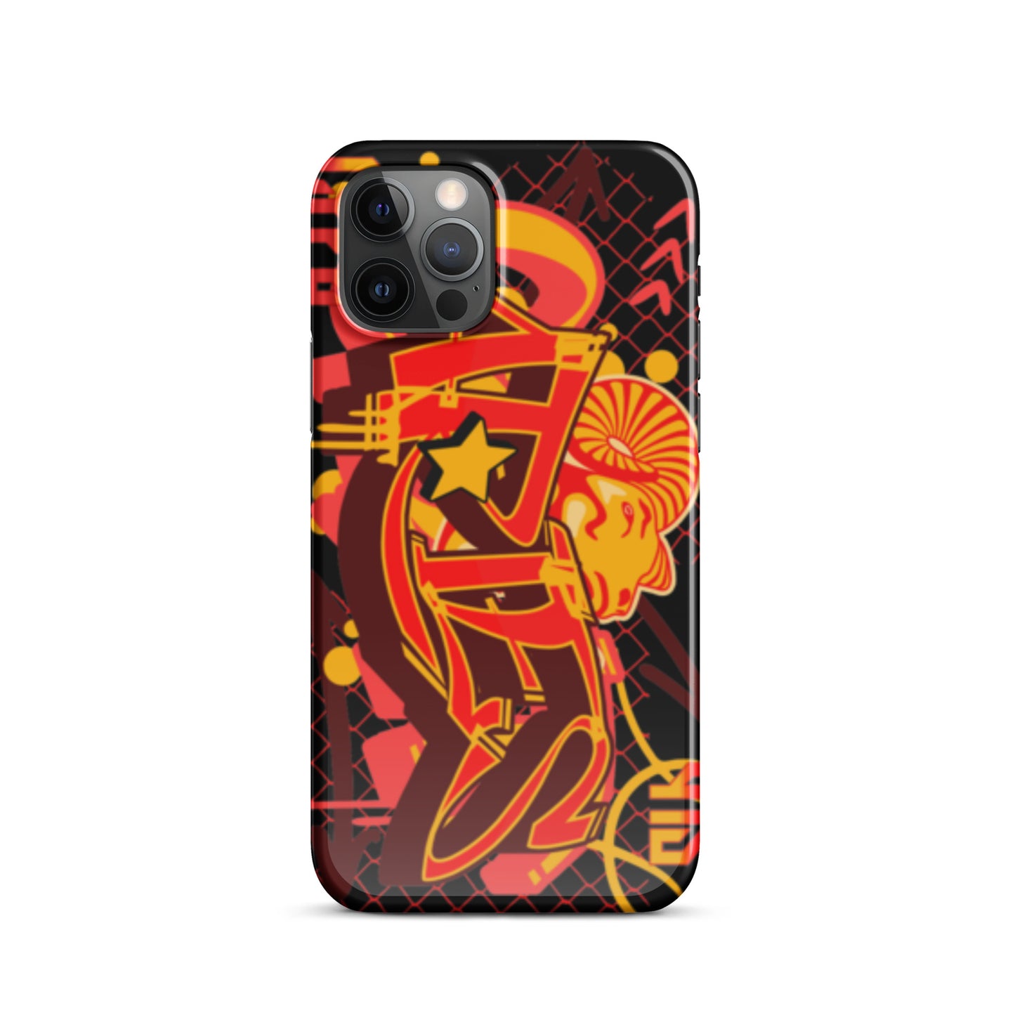 Aries Snap case for iPhone® (Red-Yellow)