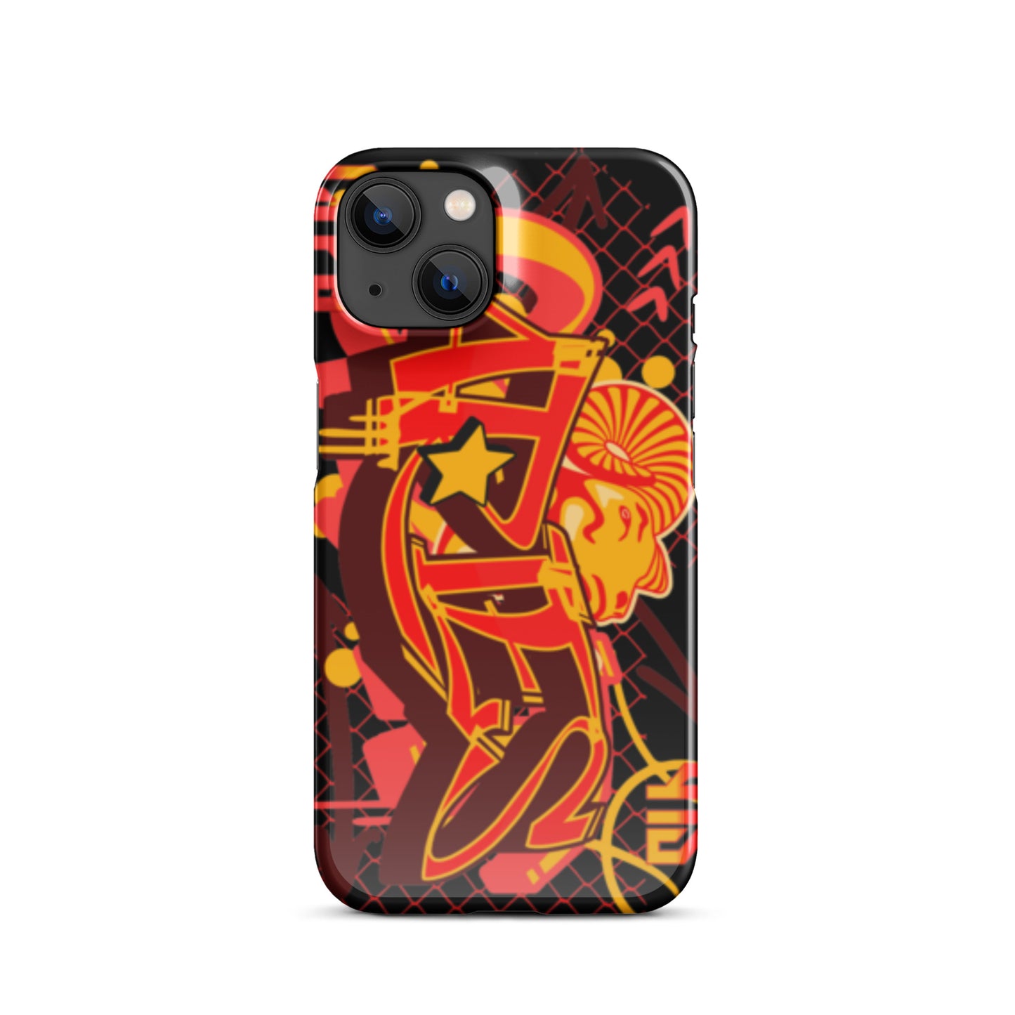 Aries Snap case for iPhone® (Red-Yellow)