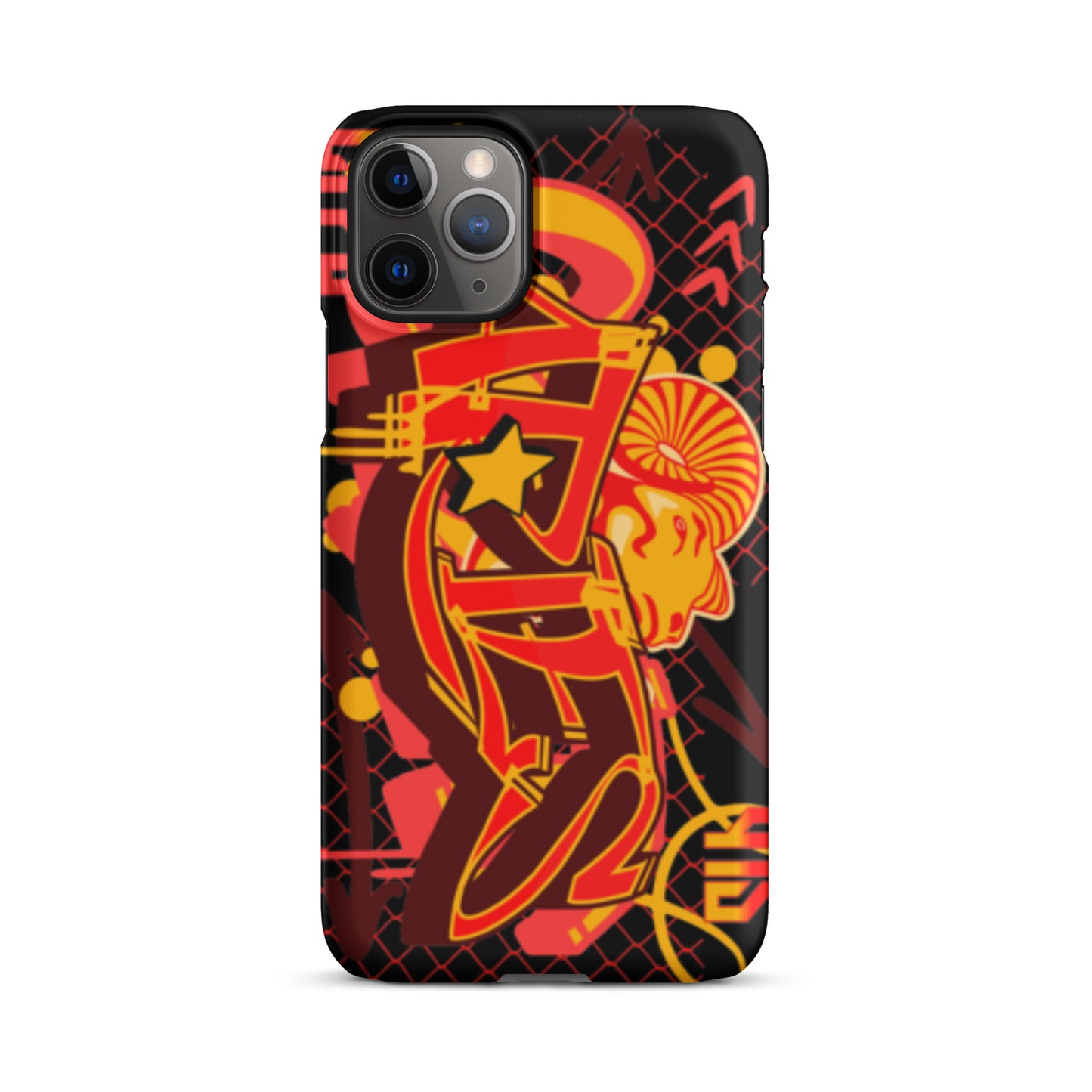 Aries Snap case for iPhone® (Red-Yellow)