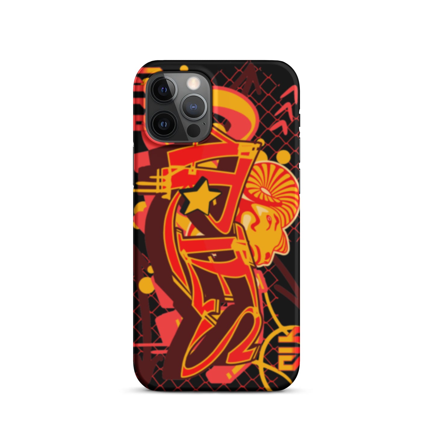 Aries Snap case for iPhone® (Red-Yellow)