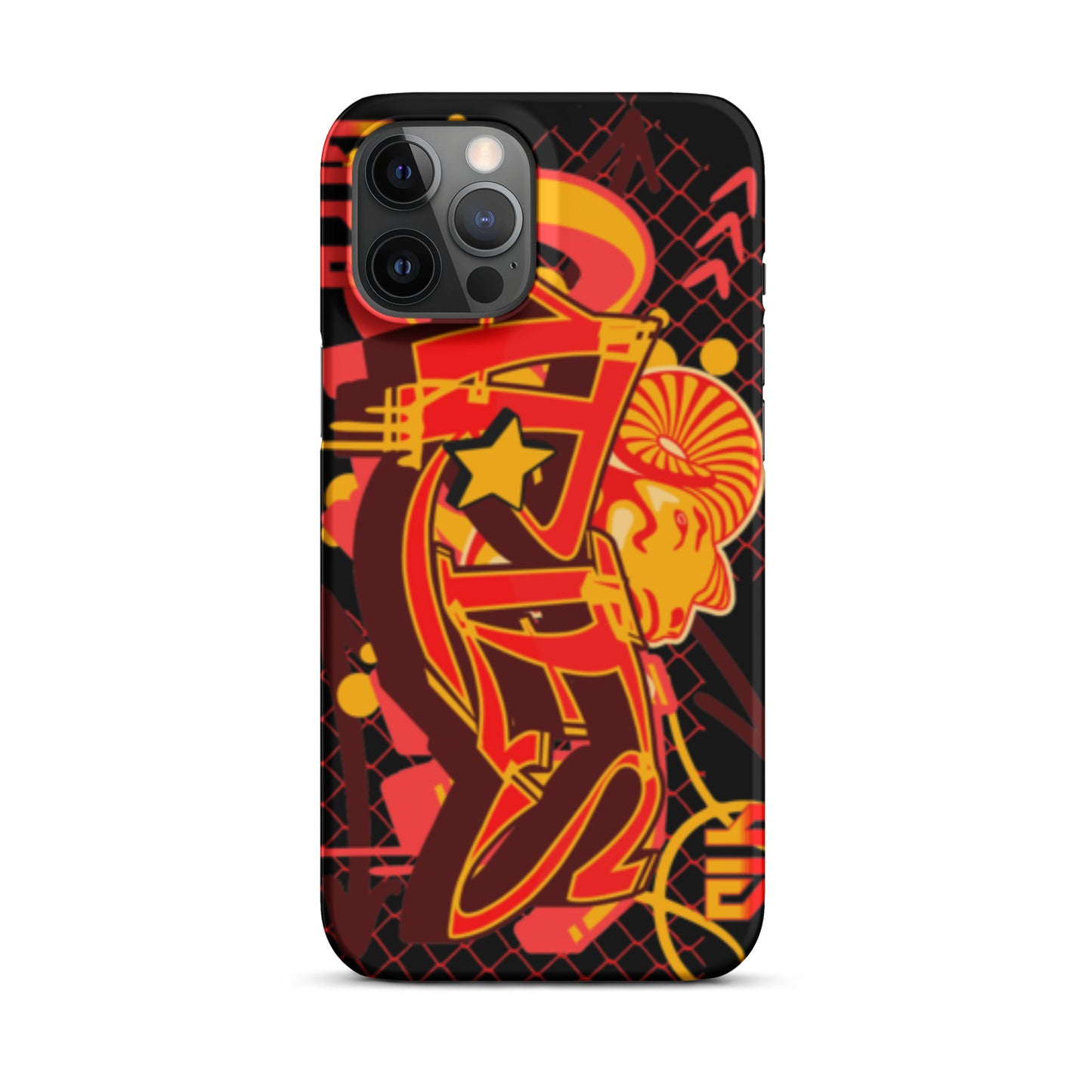 Aries Snap case for iPhone® (Red-Yellow)