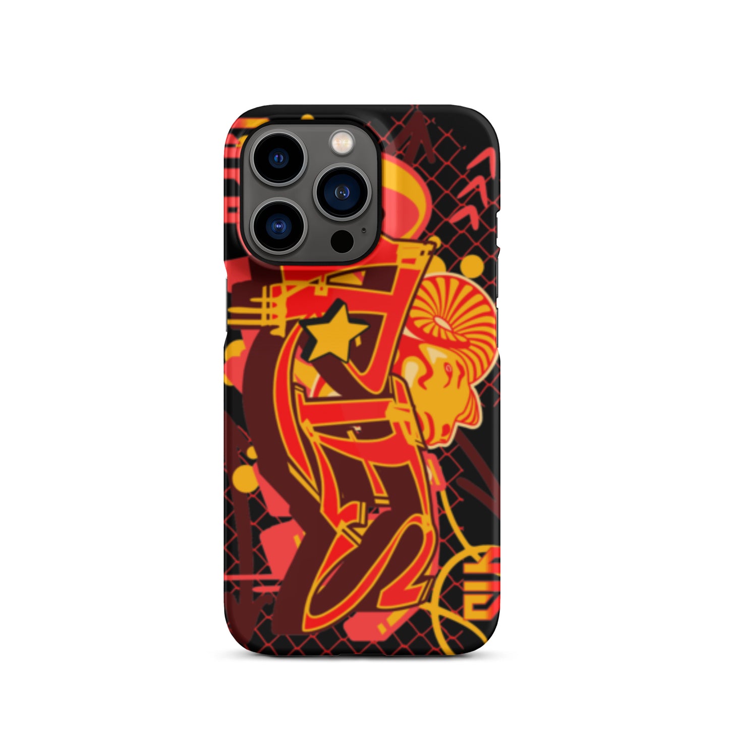 Aries Snap case for iPhone® (Red-Yellow)