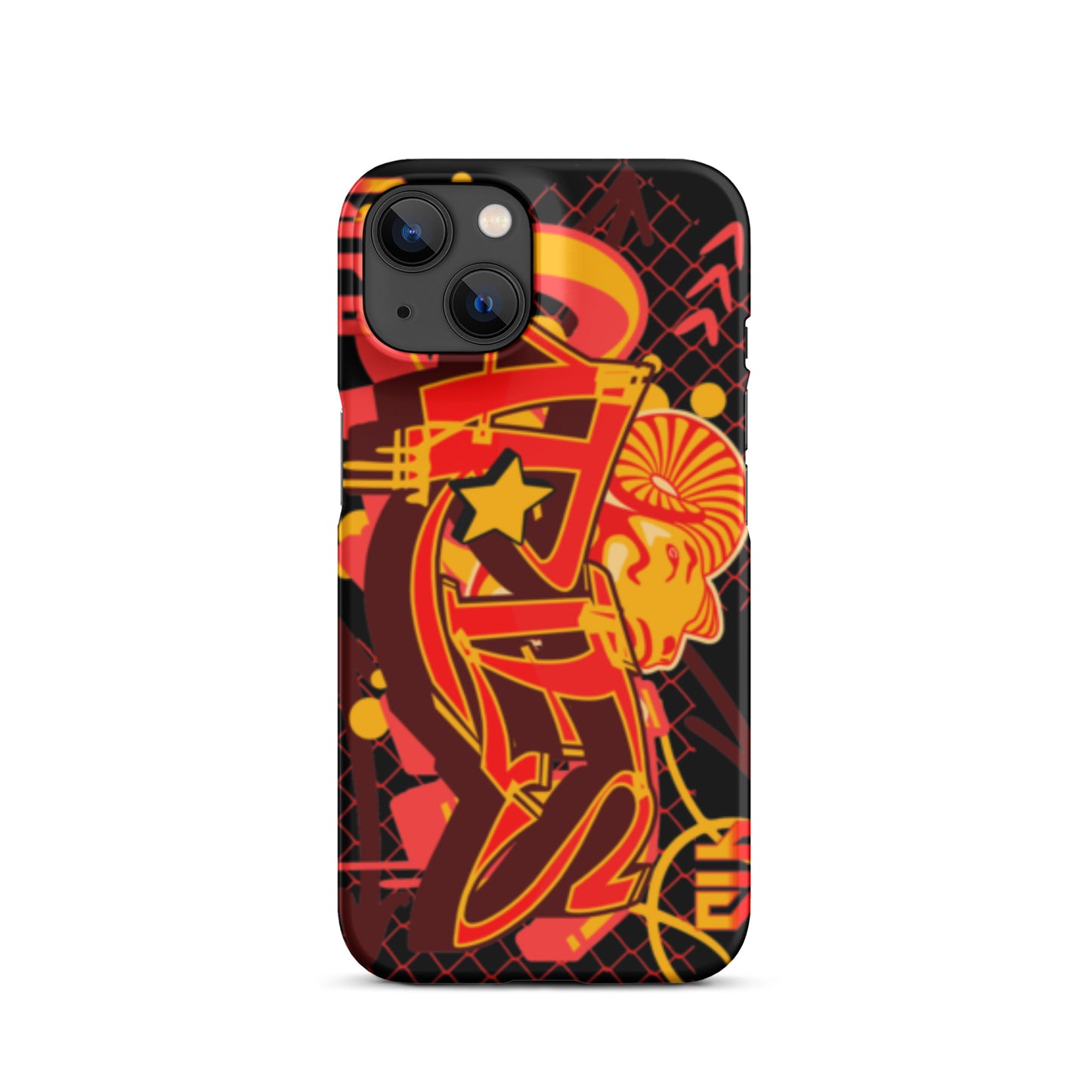 Aries Snap case for iPhone® (Red-Yellow)