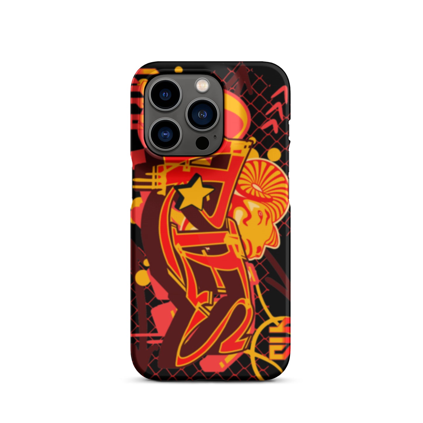 Aries Snap case for iPhone® (Red-Yellow)