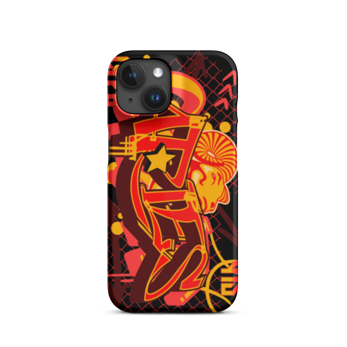 Aries Snap case for iPhone® (Red-Yellow)