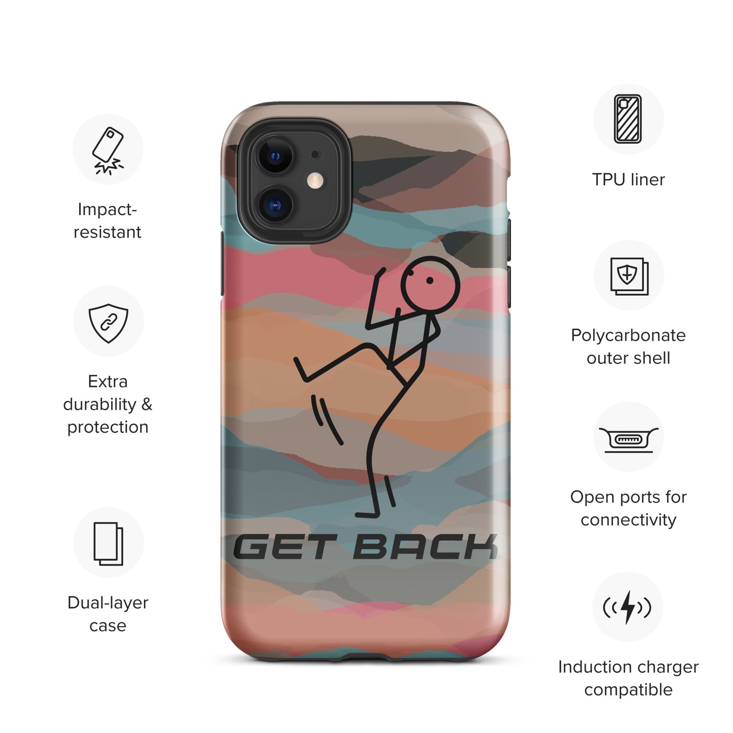 Get Back Camo Tough Case for iPhone®