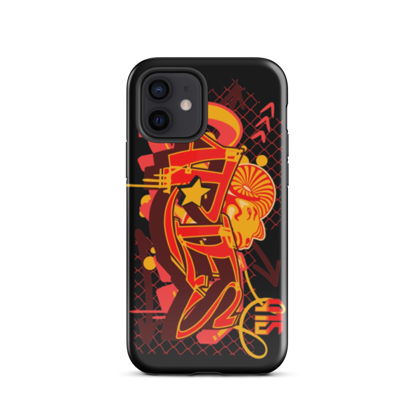 Aries Tough Case for iPhone® (Red-Yellow)