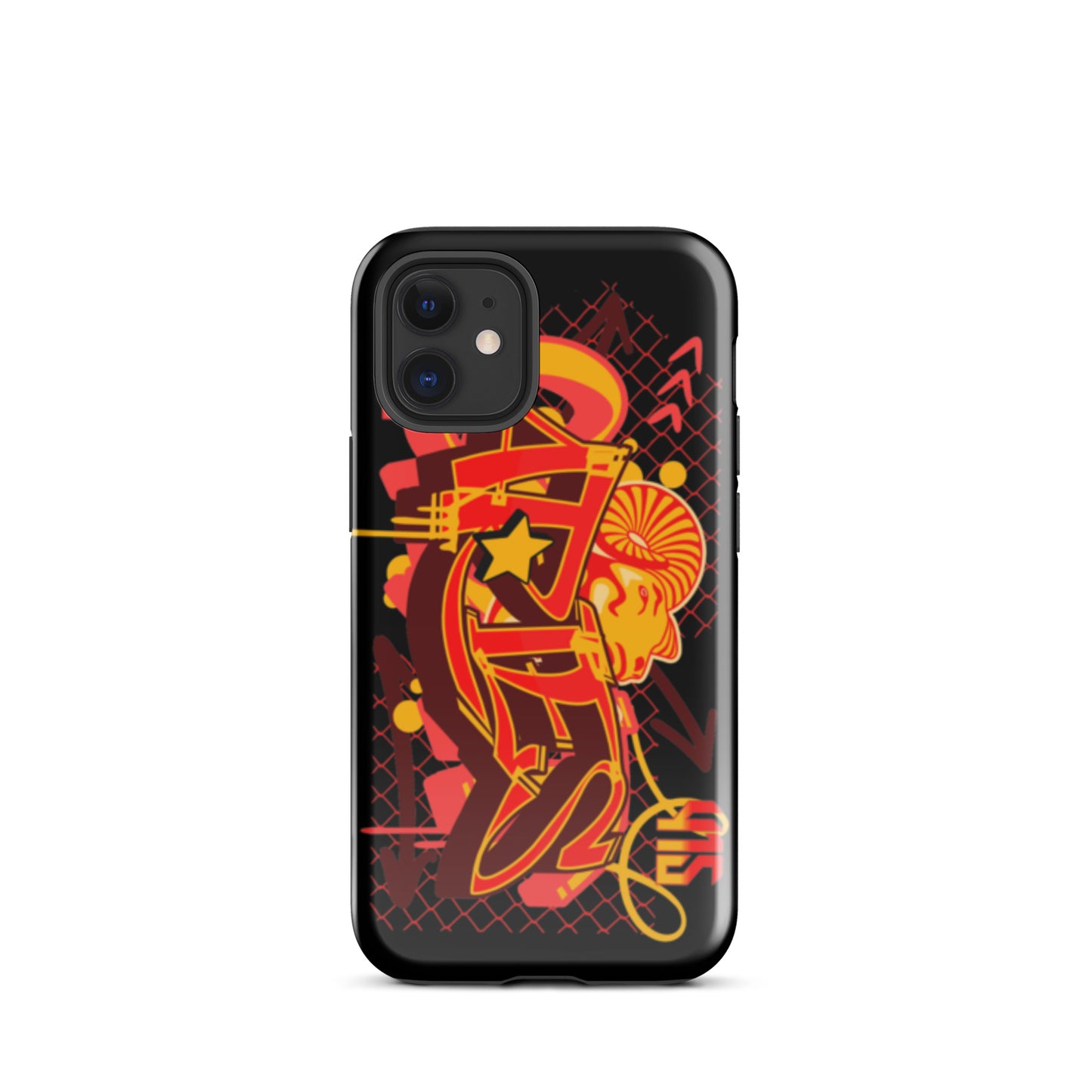 Aries Tough Case for iPhone® (Red-Yellow)