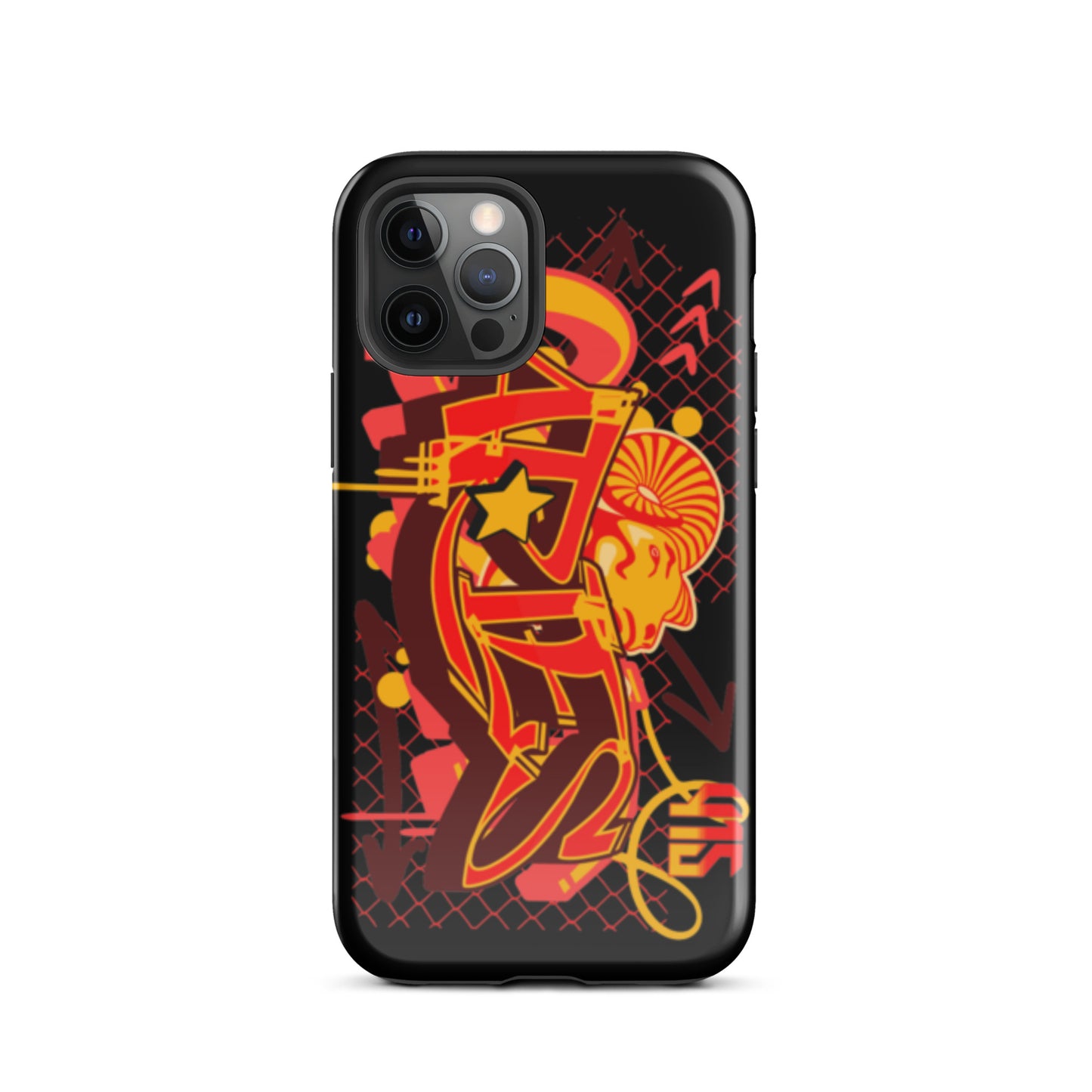 Aries Tough Case for iPhone® (Red-Yellow)