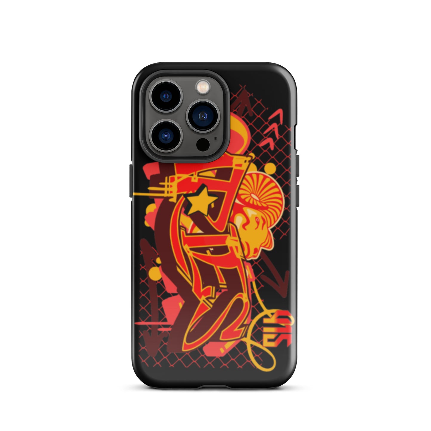 Aries Tough Case for iPhone® (Red-Yellow)