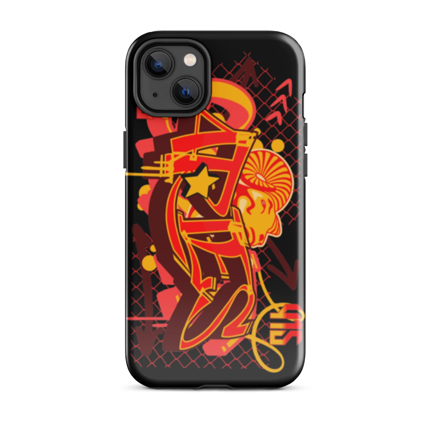 Aries Tough Case for iPhone® (Red-Yellow)