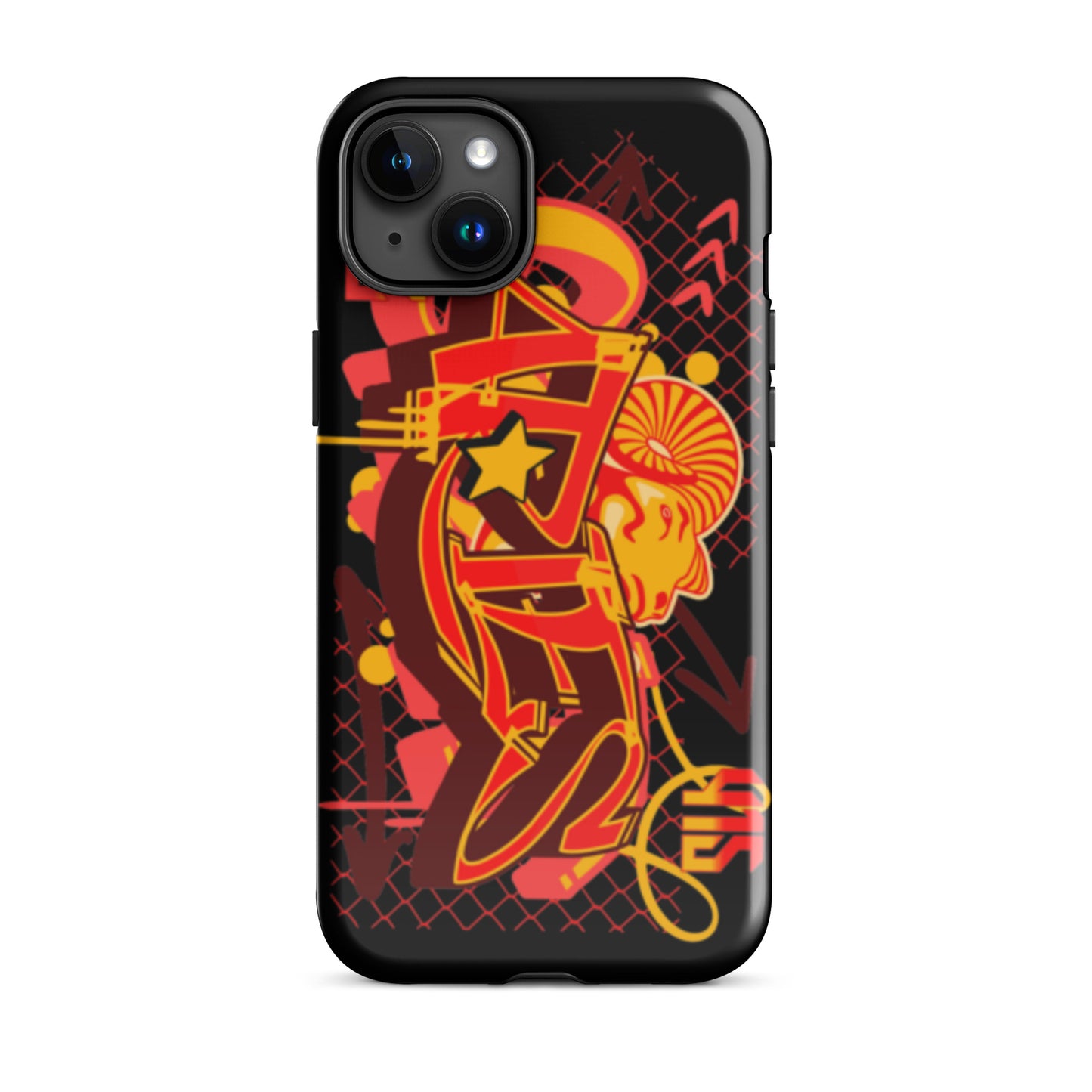 Aries Tough Case for iPhone® (Red-Yellow)