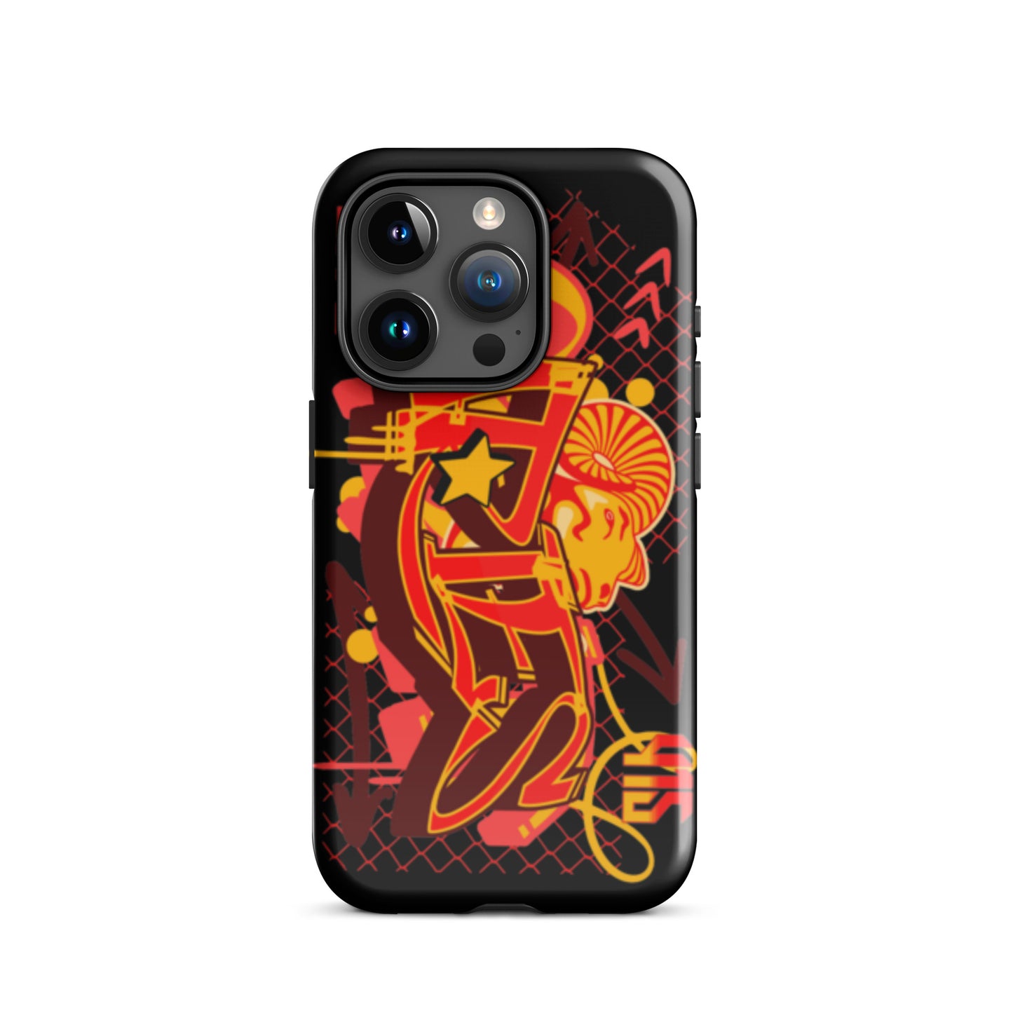 Aries Tough Case for iPhone® (Red-Yellow)