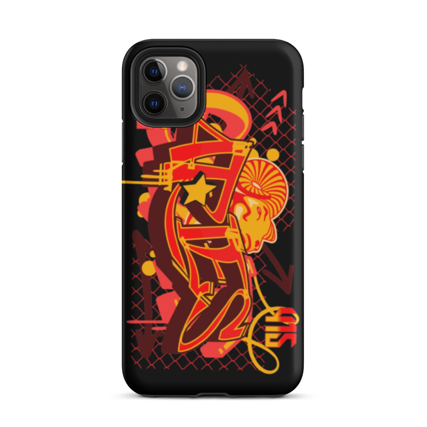 Aries Tough Case for iPhone® (Red-Yellow)