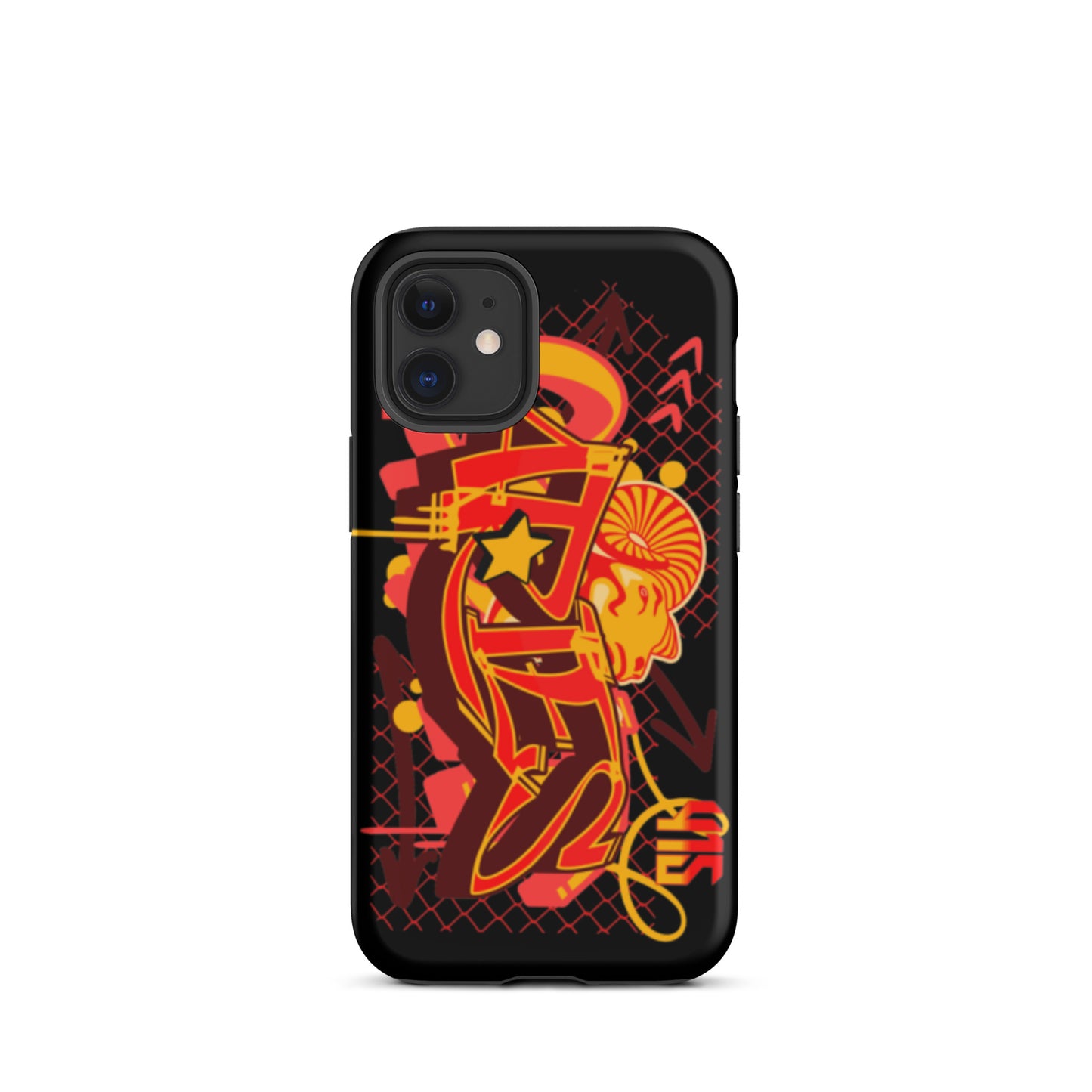 Aries Tough Case for iPhone® (Red-Yellow)