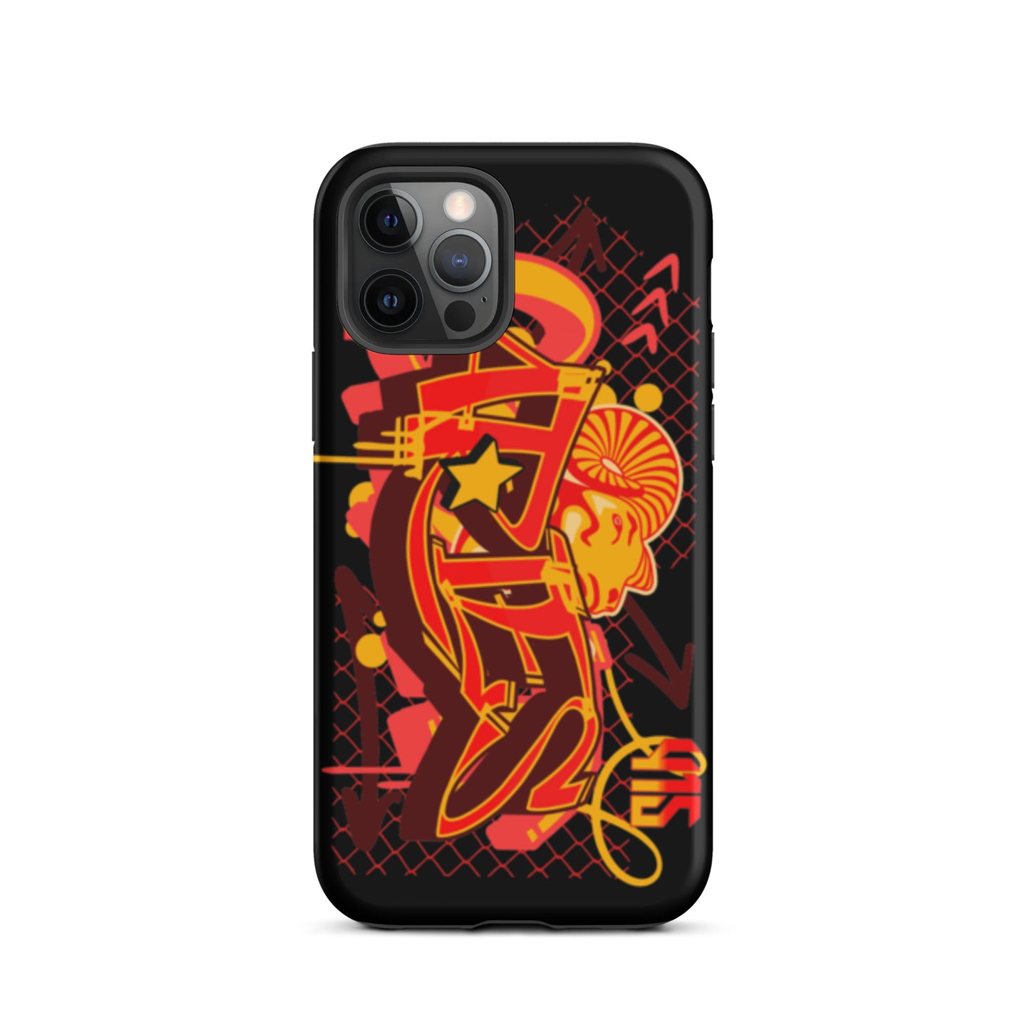 Aries Tough Case for iPhone® (Red-Yellow)