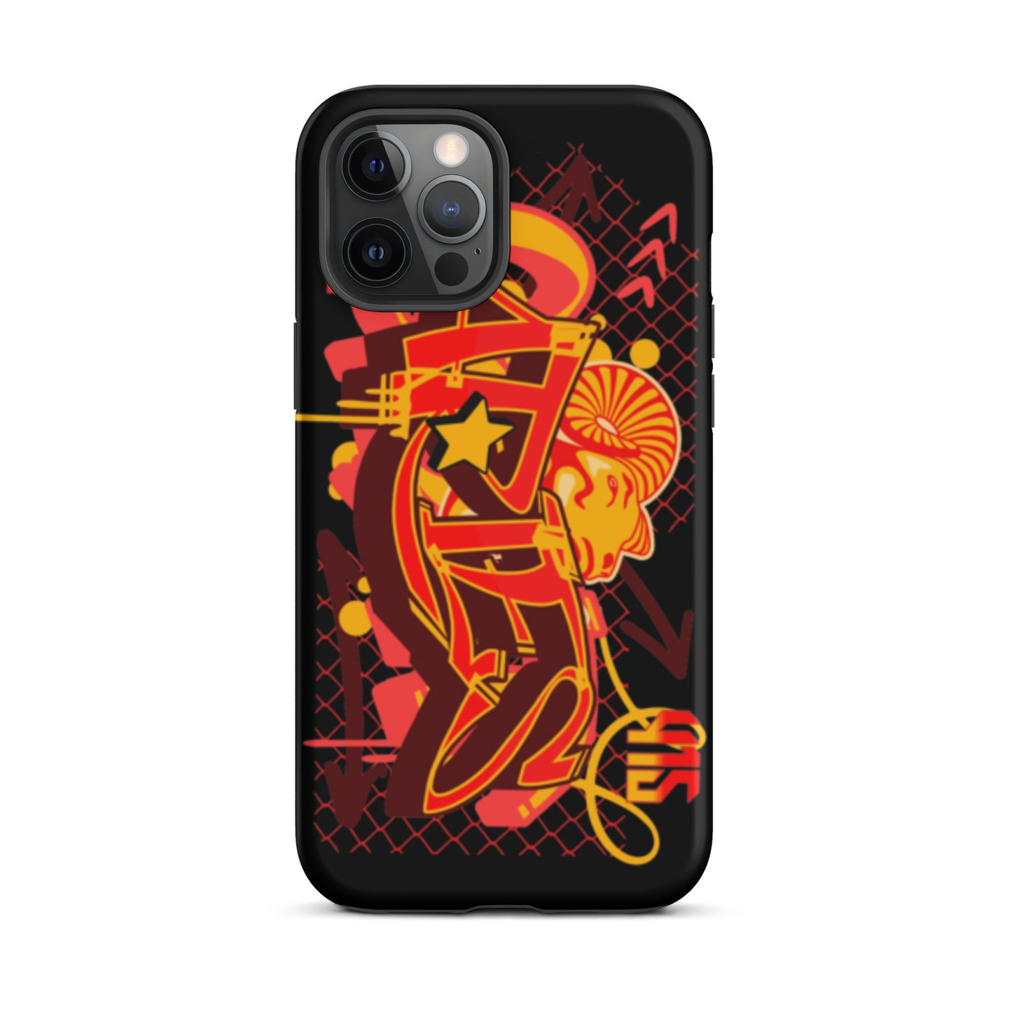 Aries Tough Case for iPhone® (Red-Yellow)