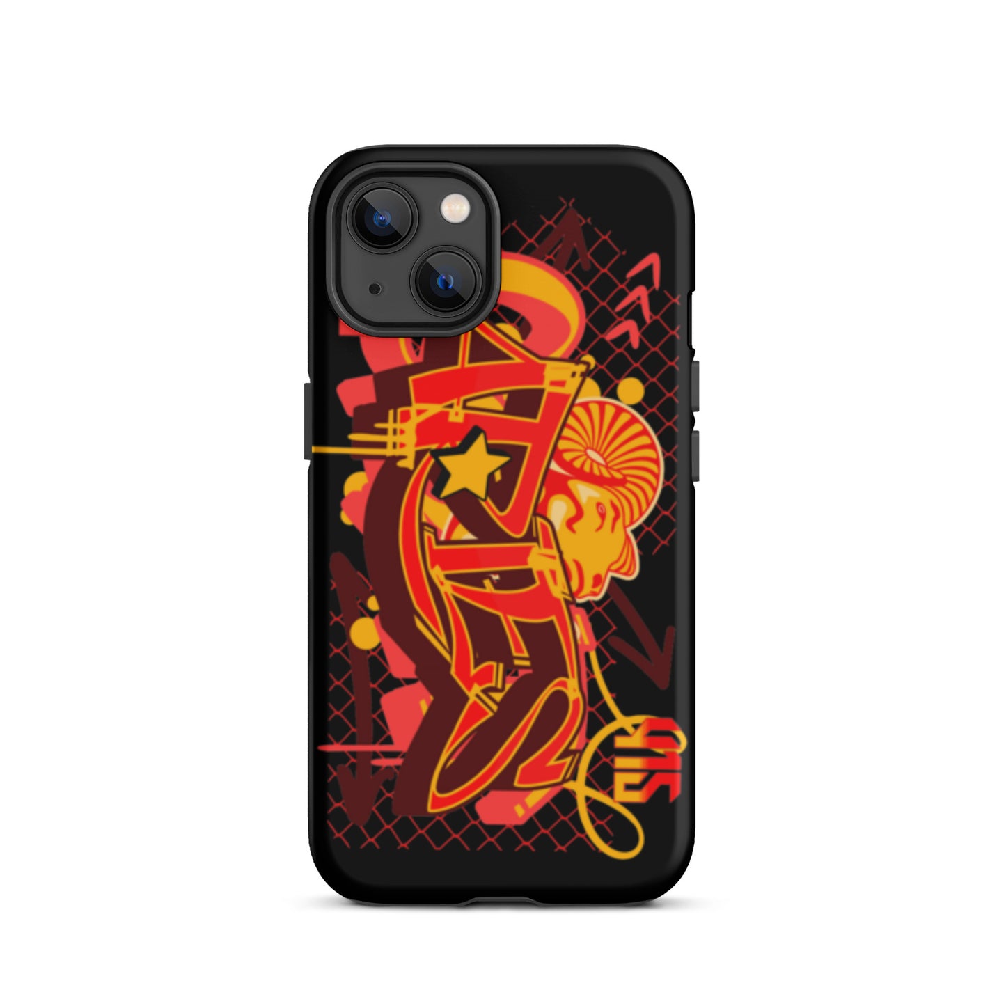 Aries Tough Case for iPhone® (Red-Yellow)