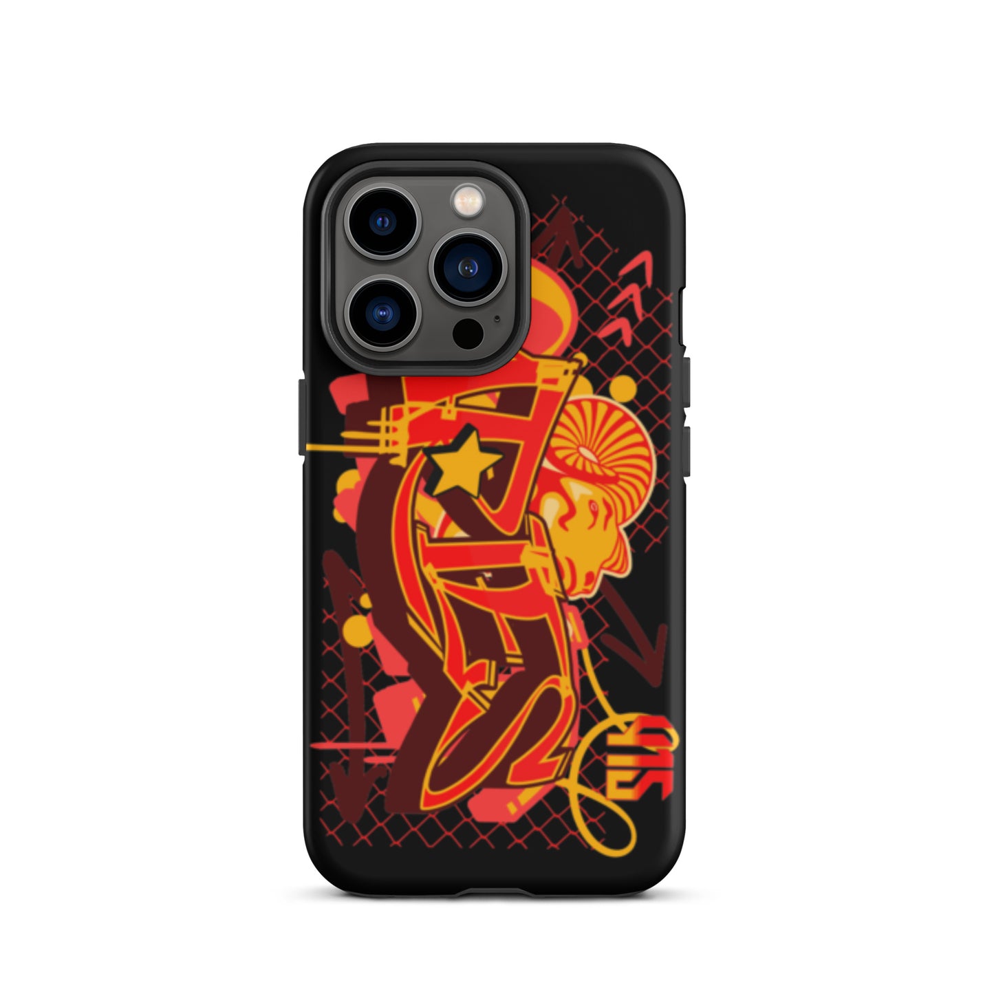 Aries Tough Case for iPhone® (Red-Yellow)