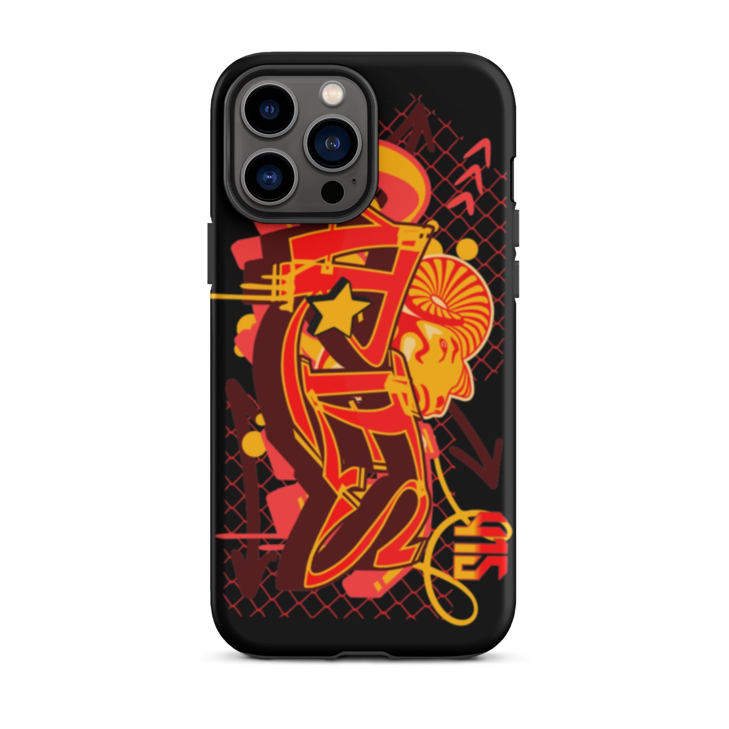 Aries Tough Case for iPhone® (Red-Yellow)