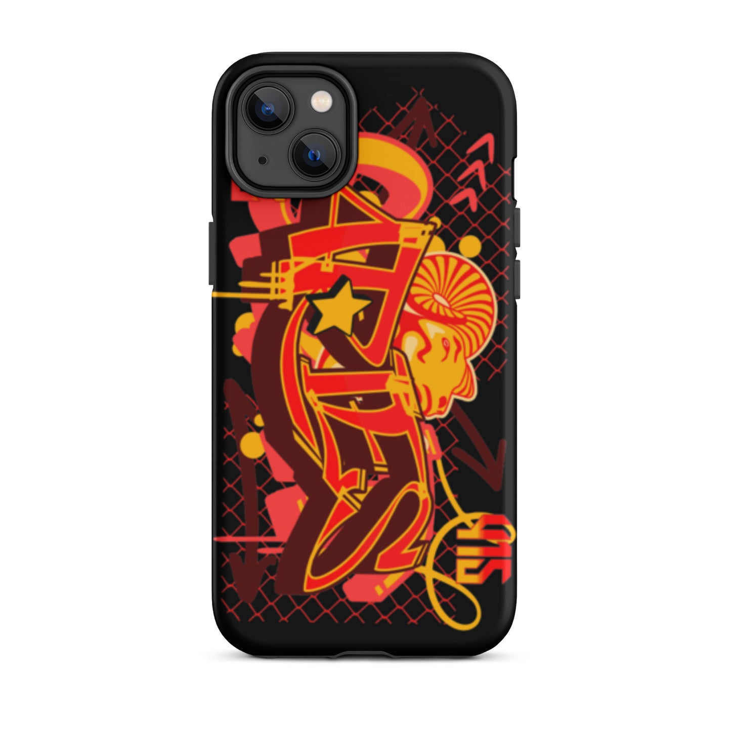 Aries Tough Case for iPhone® (Red-Yellow)