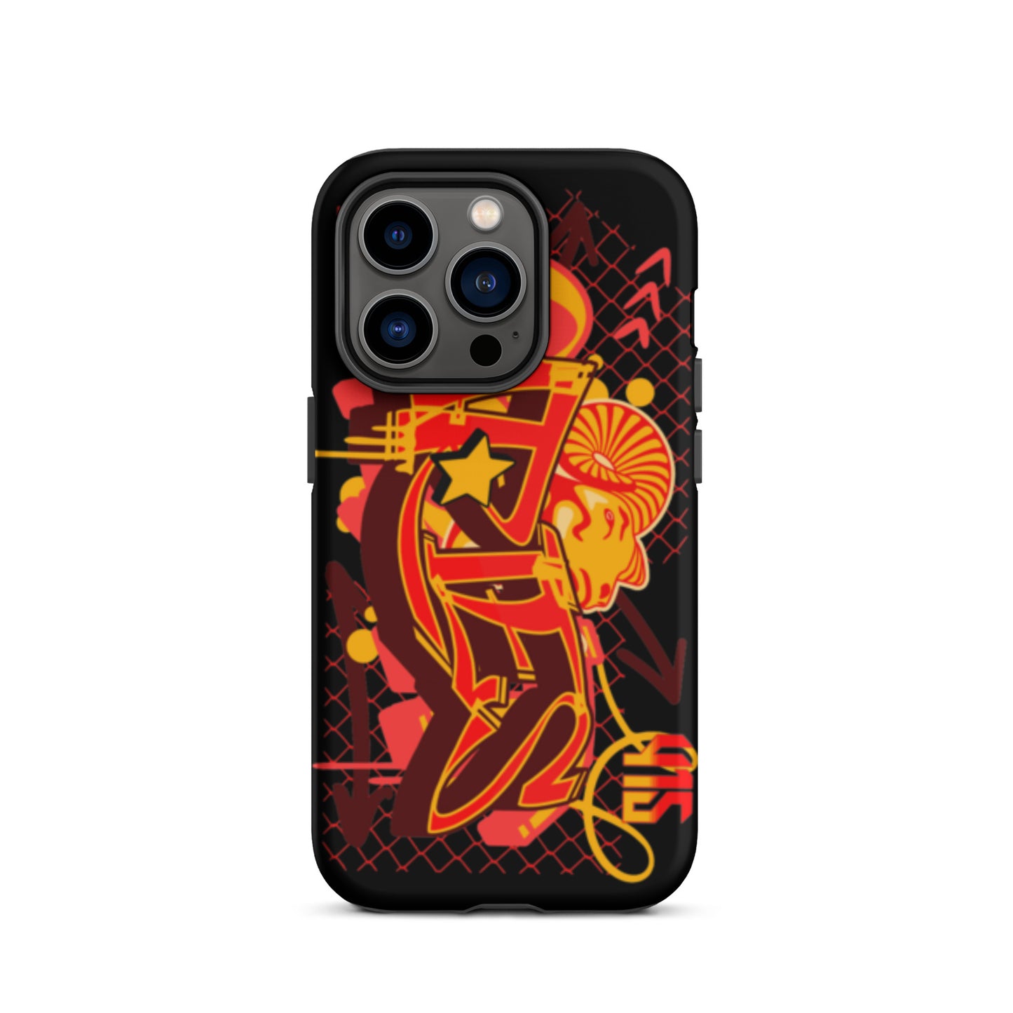 Aries Tough Case for iPhone® (Red-Yellow)