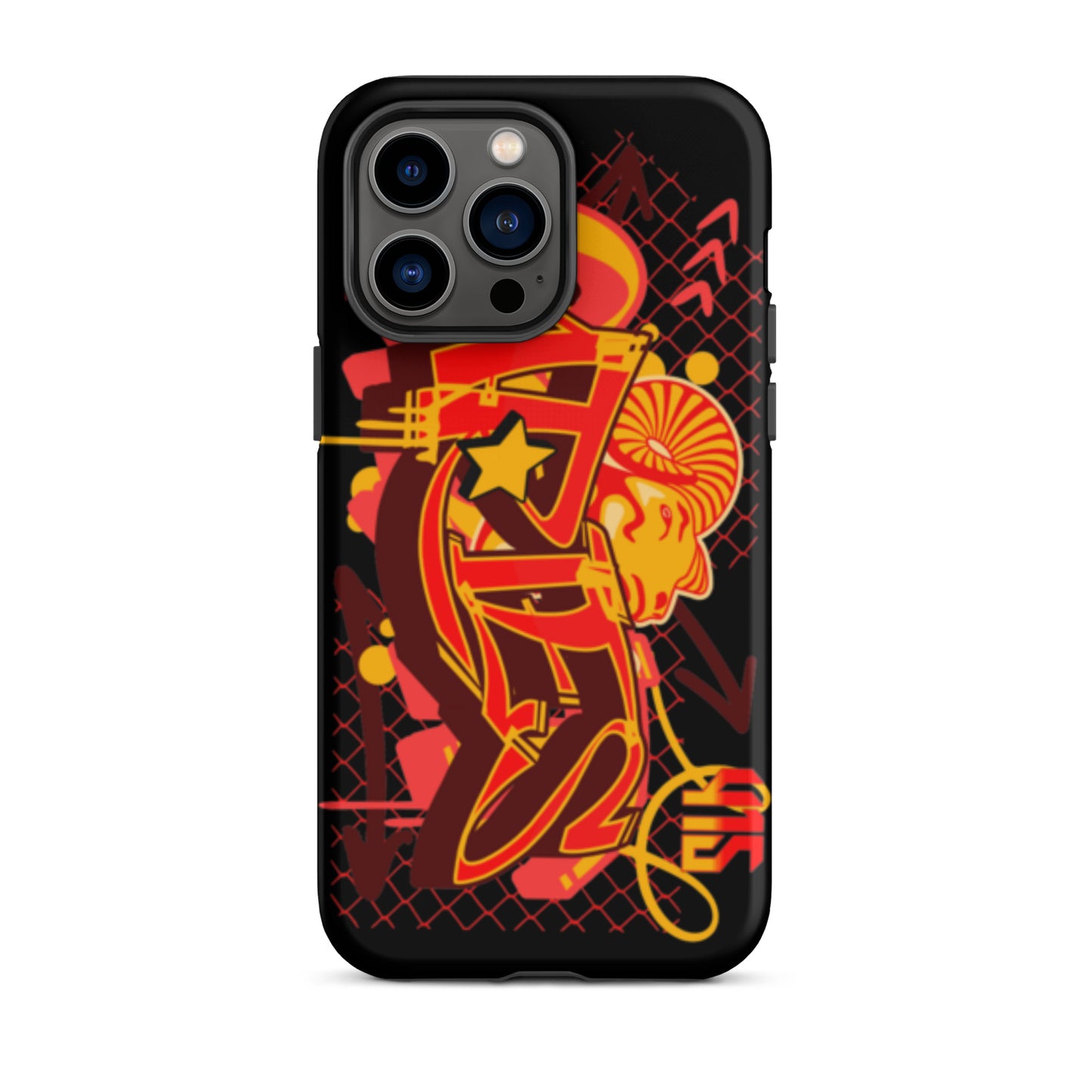 Aries Tough Case for iPhone® (Red-Yellow)