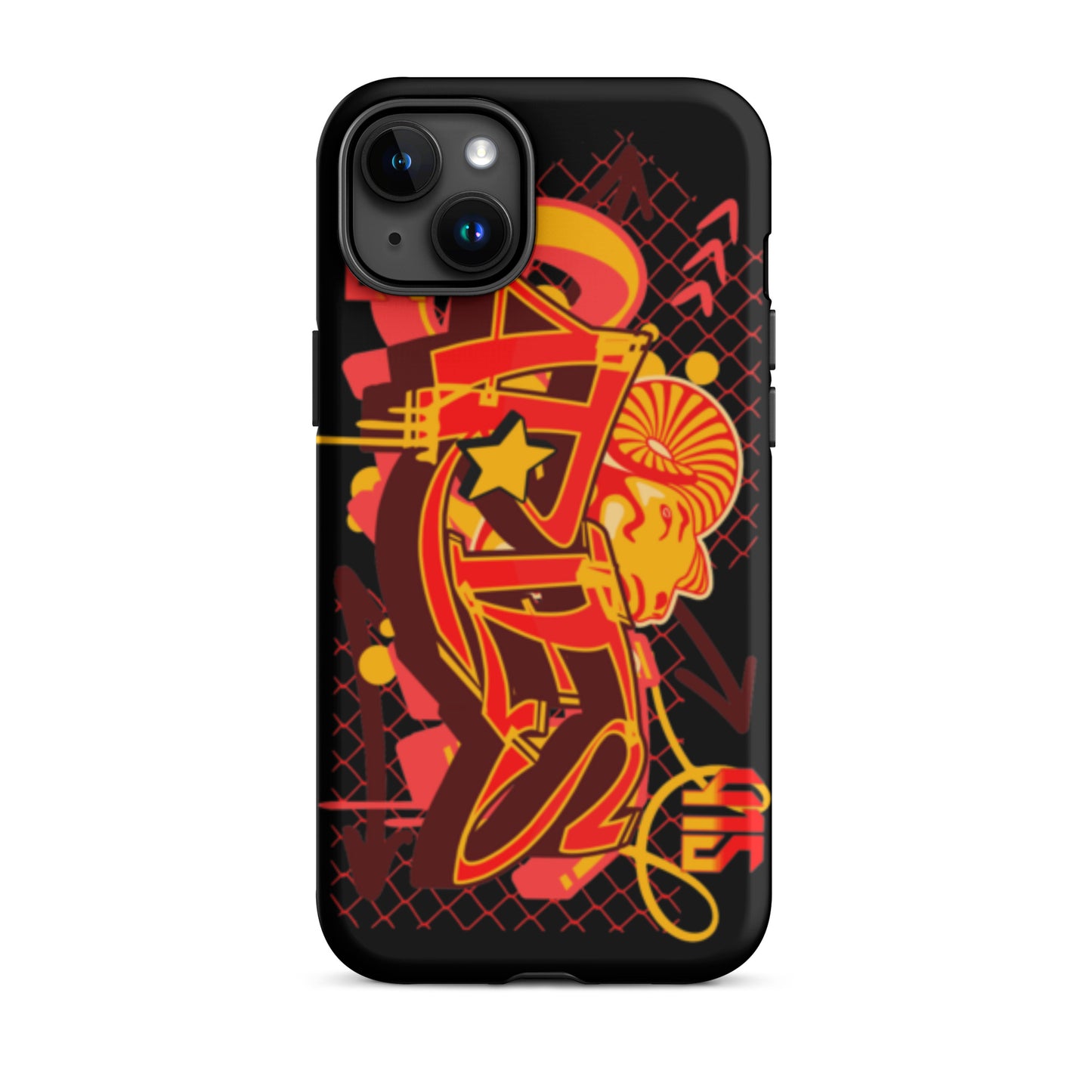 Aries Tough Case for iPhone® (Red-Yellow)