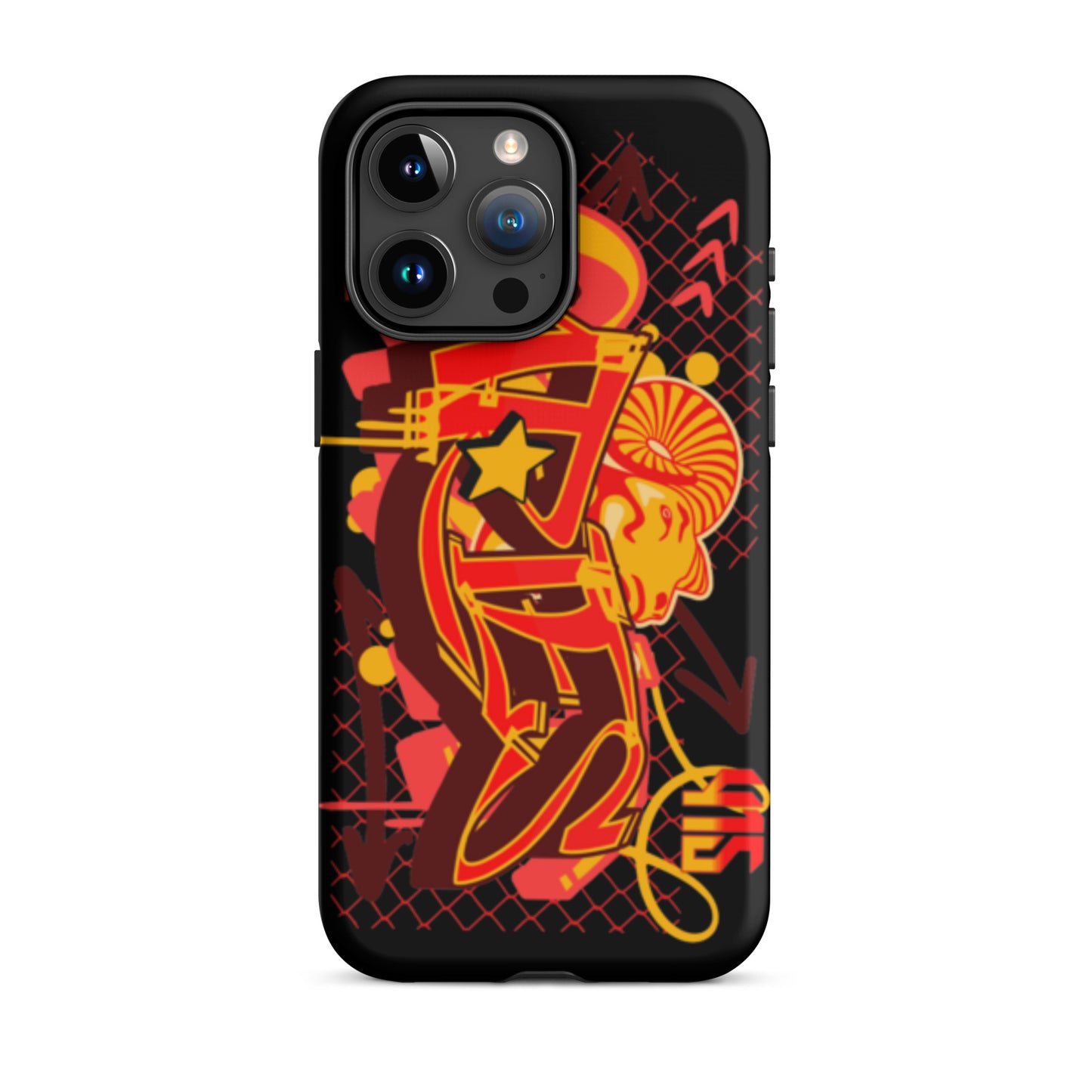 Aries Tough Case for iPhone® (Red-Yellow)