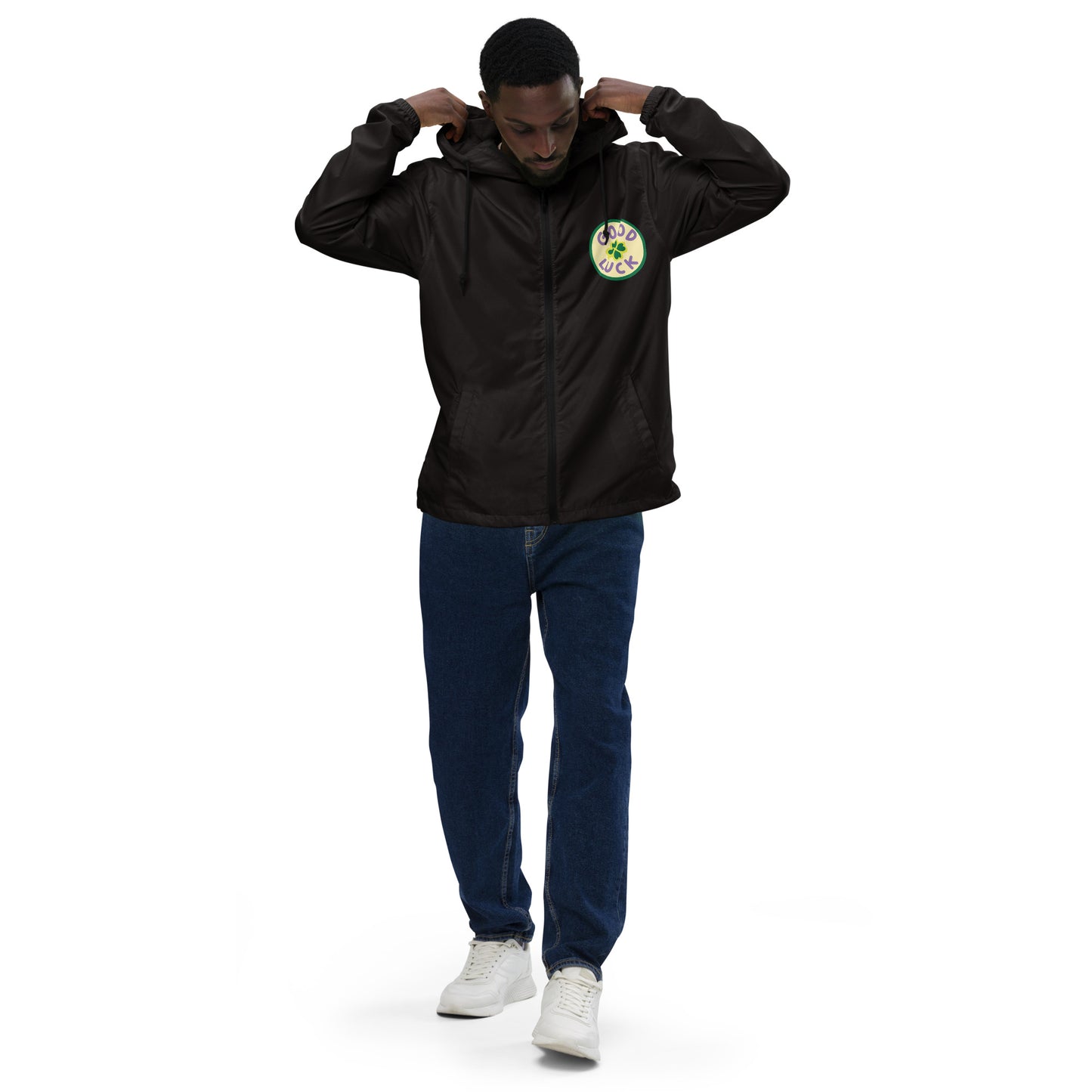 Good Luck Unisex lightweight zip up windbreaker