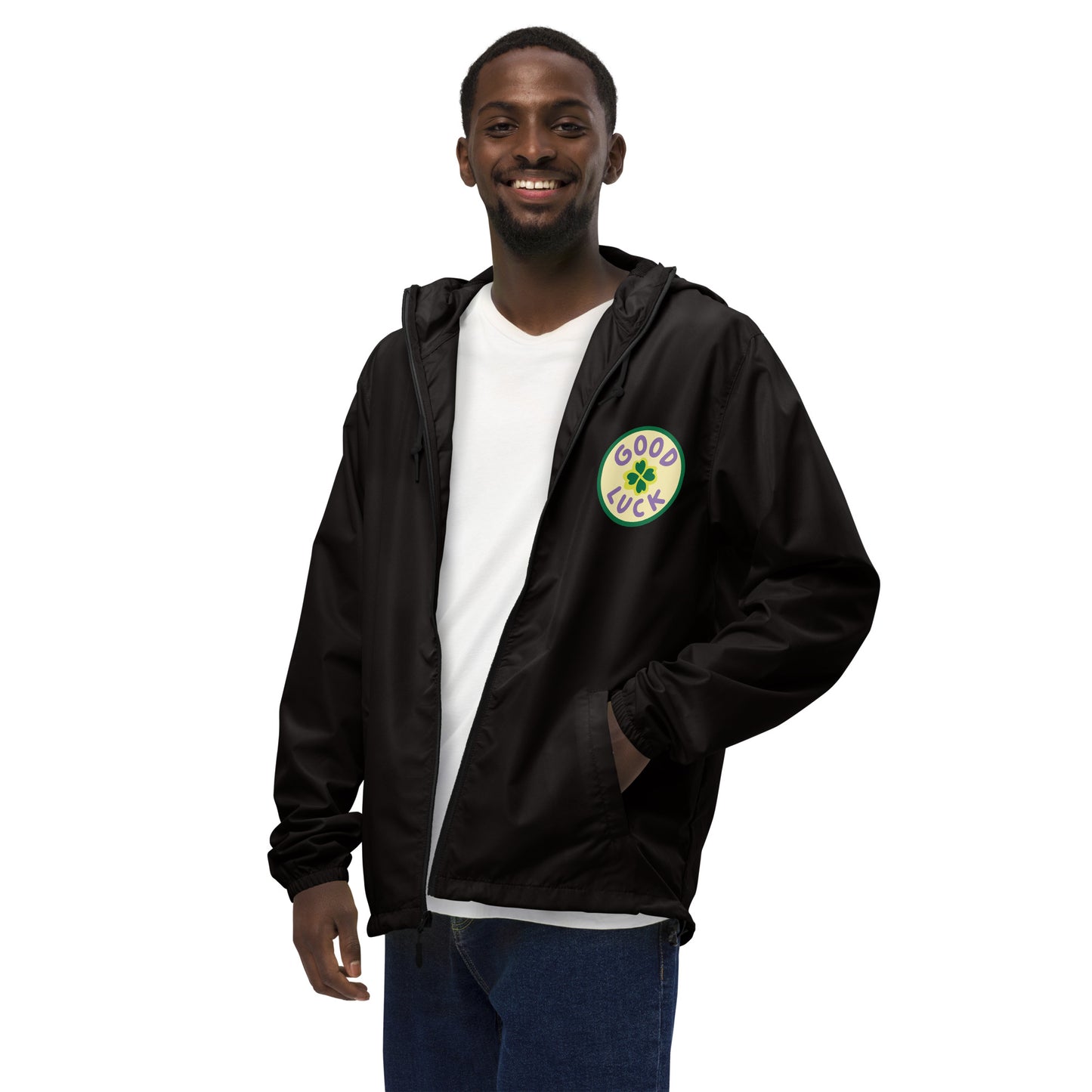 Good Luck Unisex lightweight zip up windbreaker