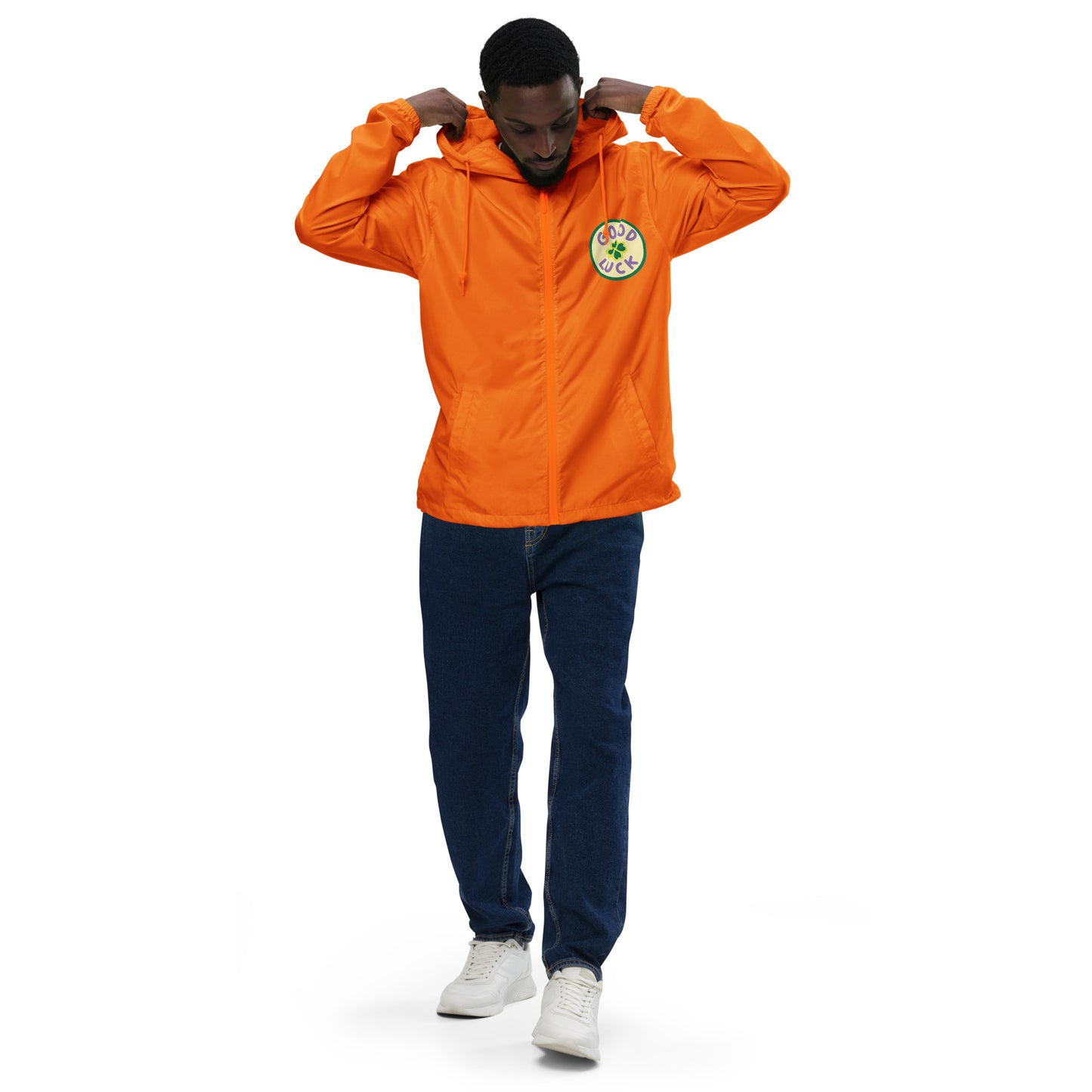 Good Luck Unisex lightweight zip up windbreaker