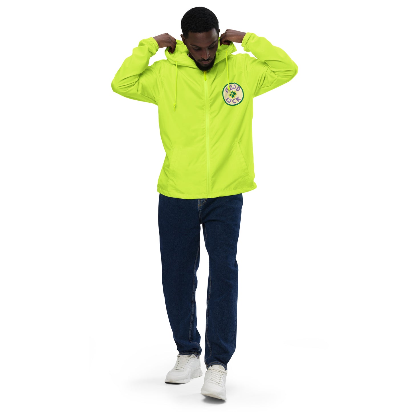 Good Luck Unisex lightweight zip up windbreaker