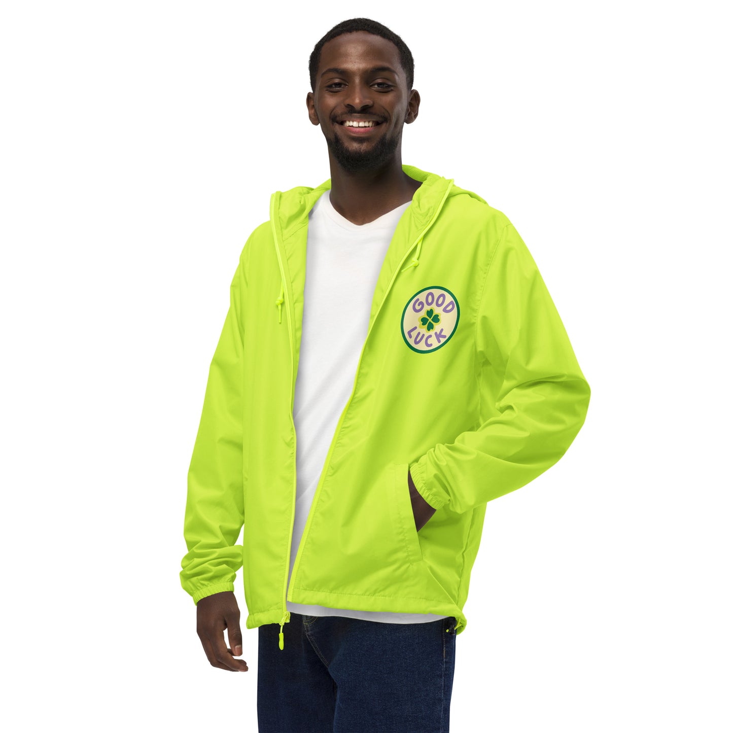 Good Luck Unisex lightweight zip up windbreaker