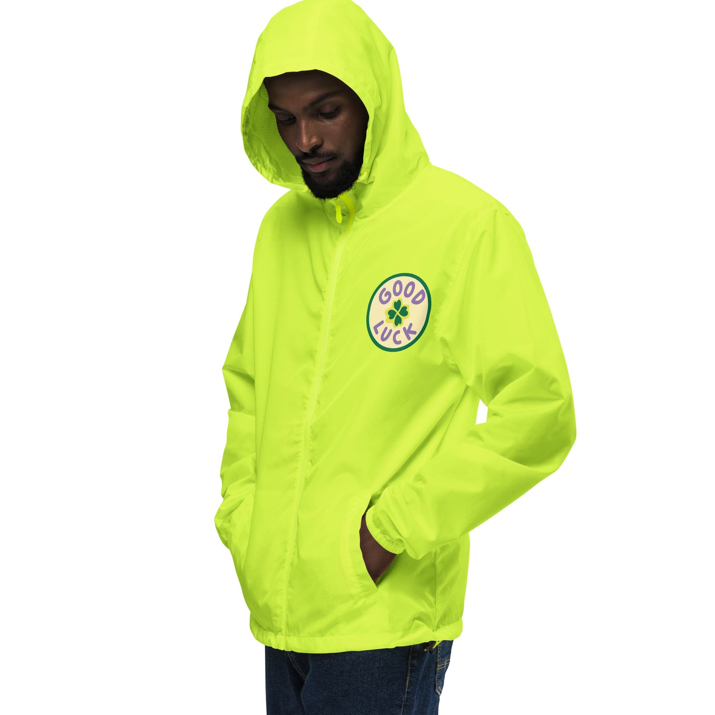 Good Luck Unisex lightweight zip up windbreaker