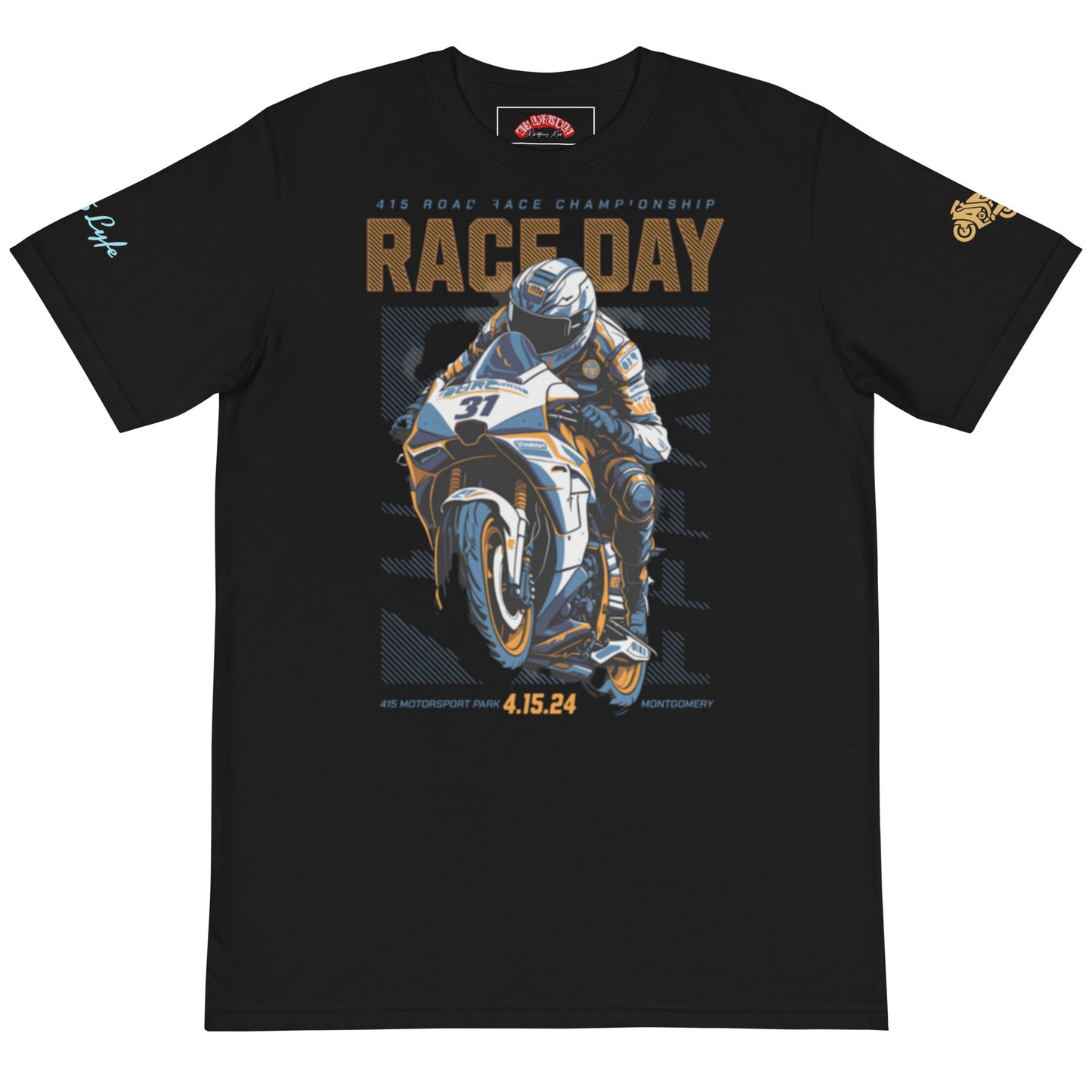 415 Race Day Organic T-Shirt